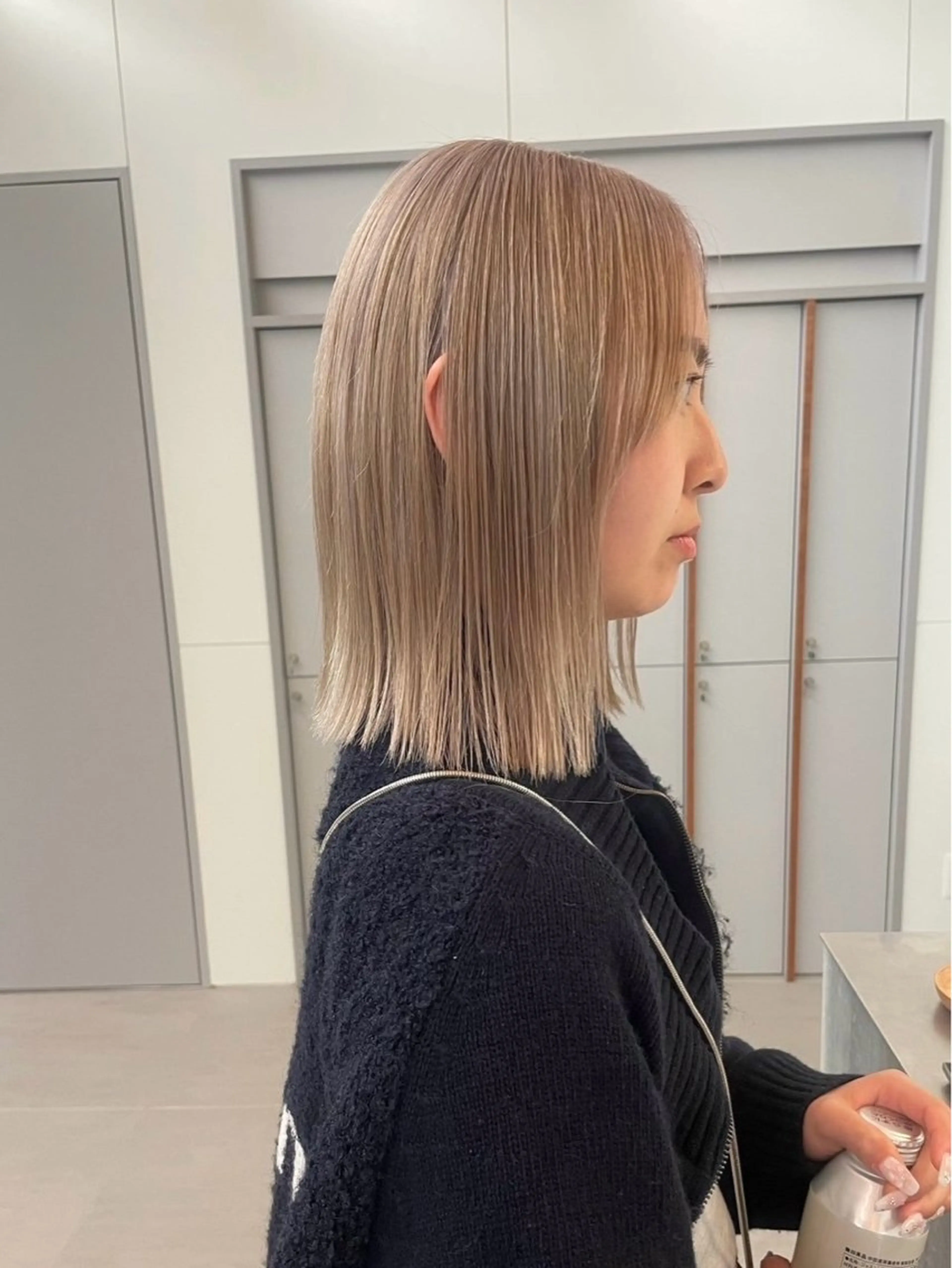 カラー ベージュカラー ホワイトベージュ ヘアカラー カラーモデル 🪐Sena⭐️のヘアスタイル