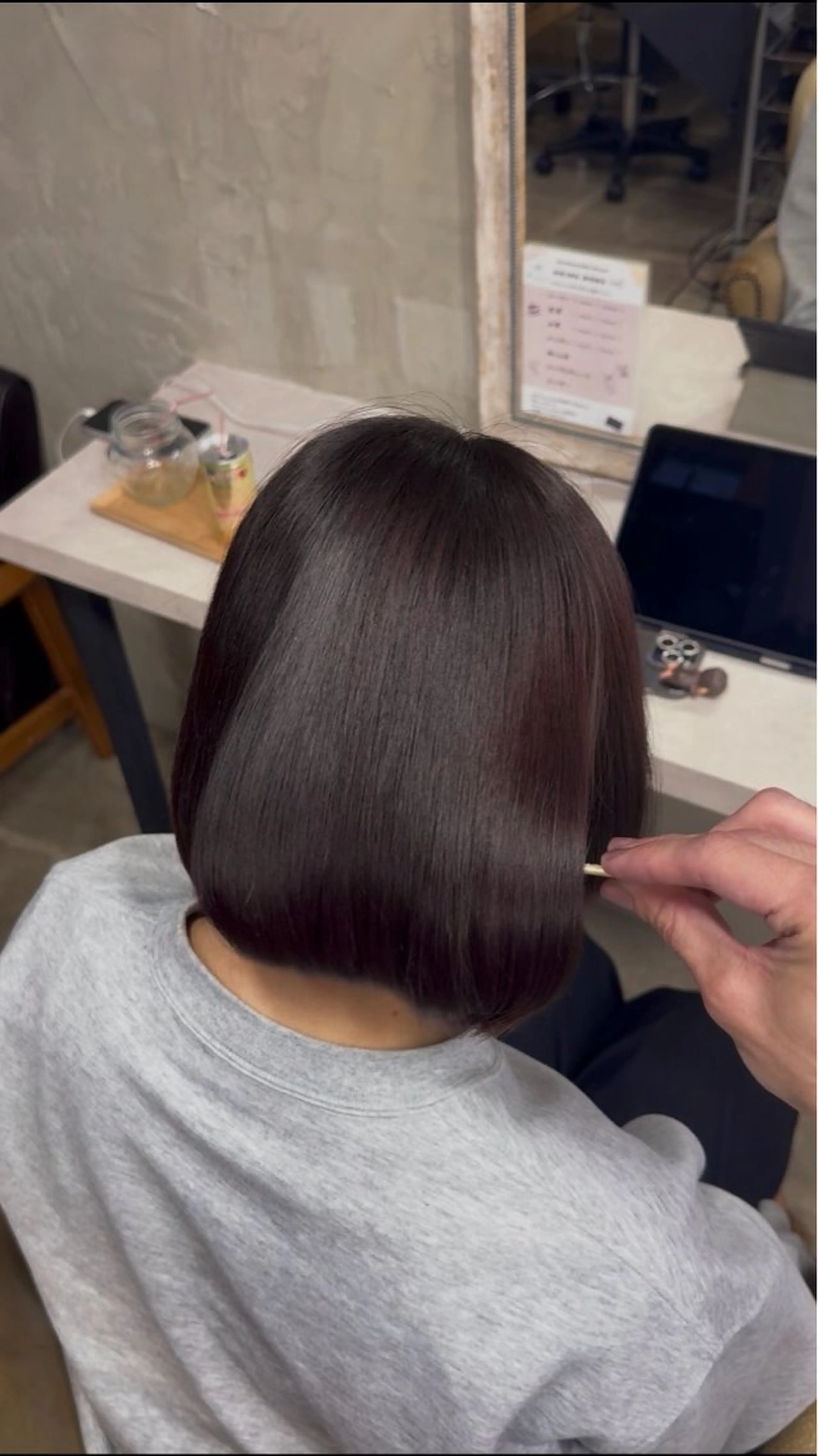 カラー 透明感カラー ラベンダーカラー ラベンダーグレー Blast raiaのヘアスタイル