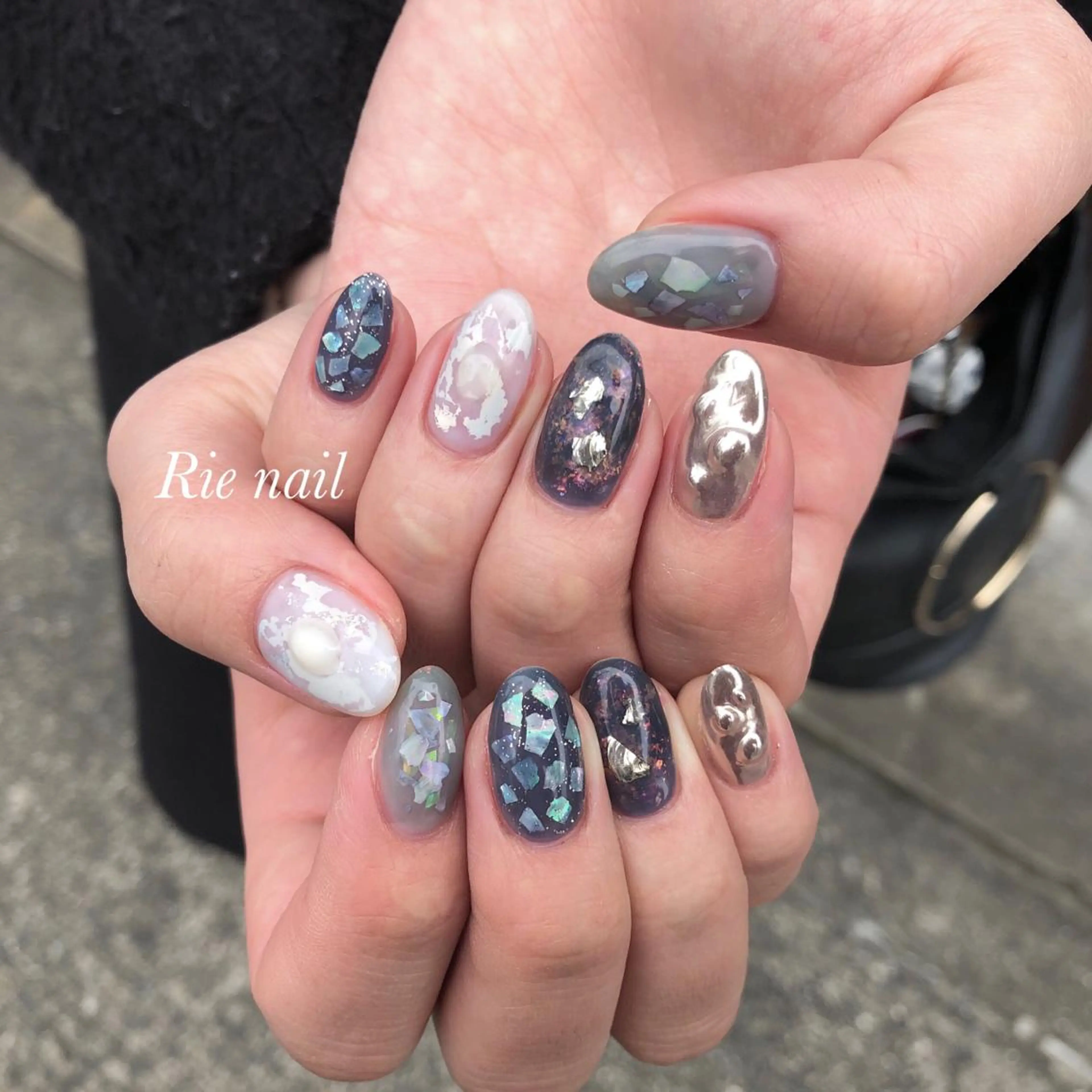 ネイル ミラーネイル ハンドネイル claire_ rie.のネイルデザイン