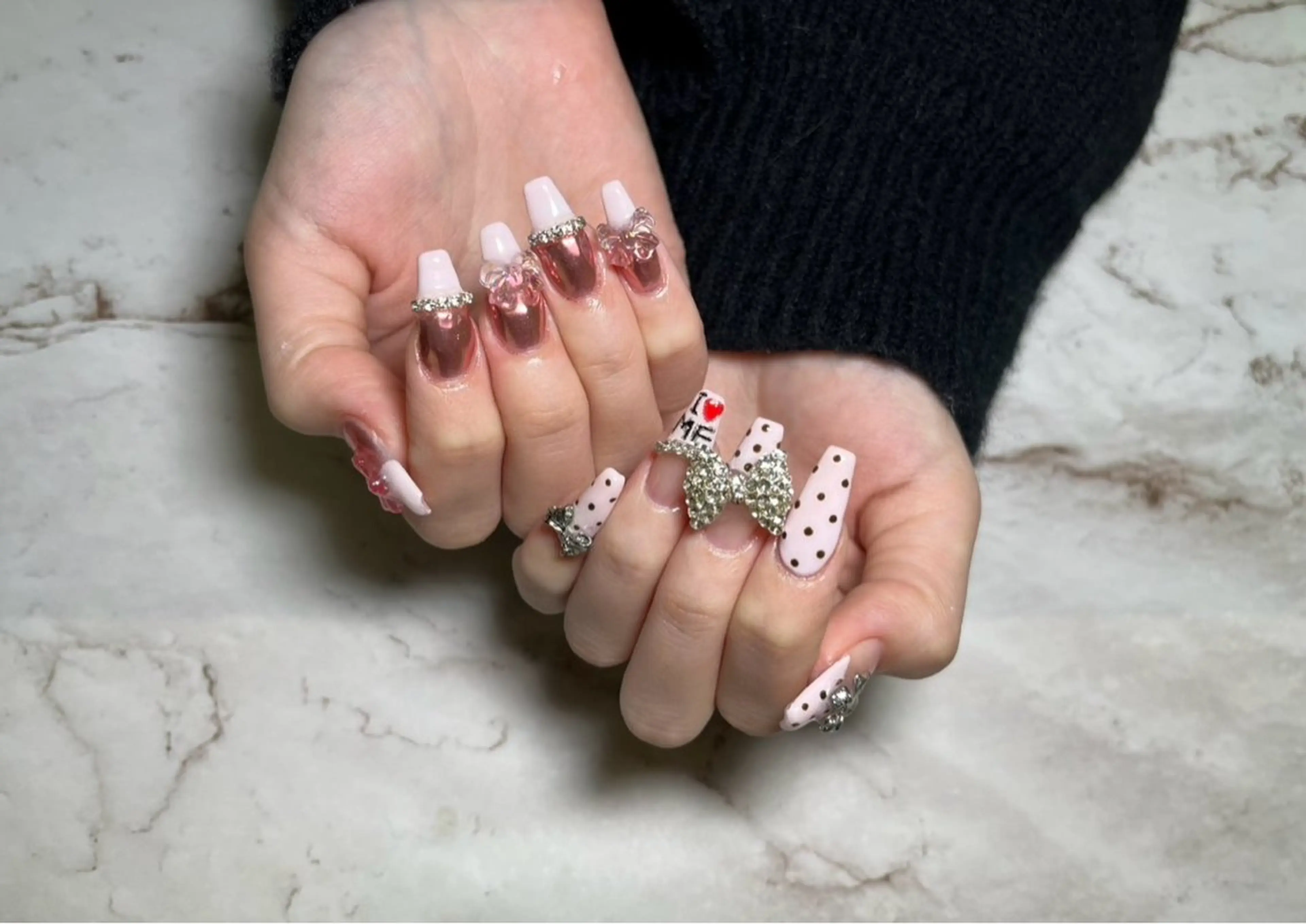ネイル リボン NAIL salon ACEのネイルデザイン