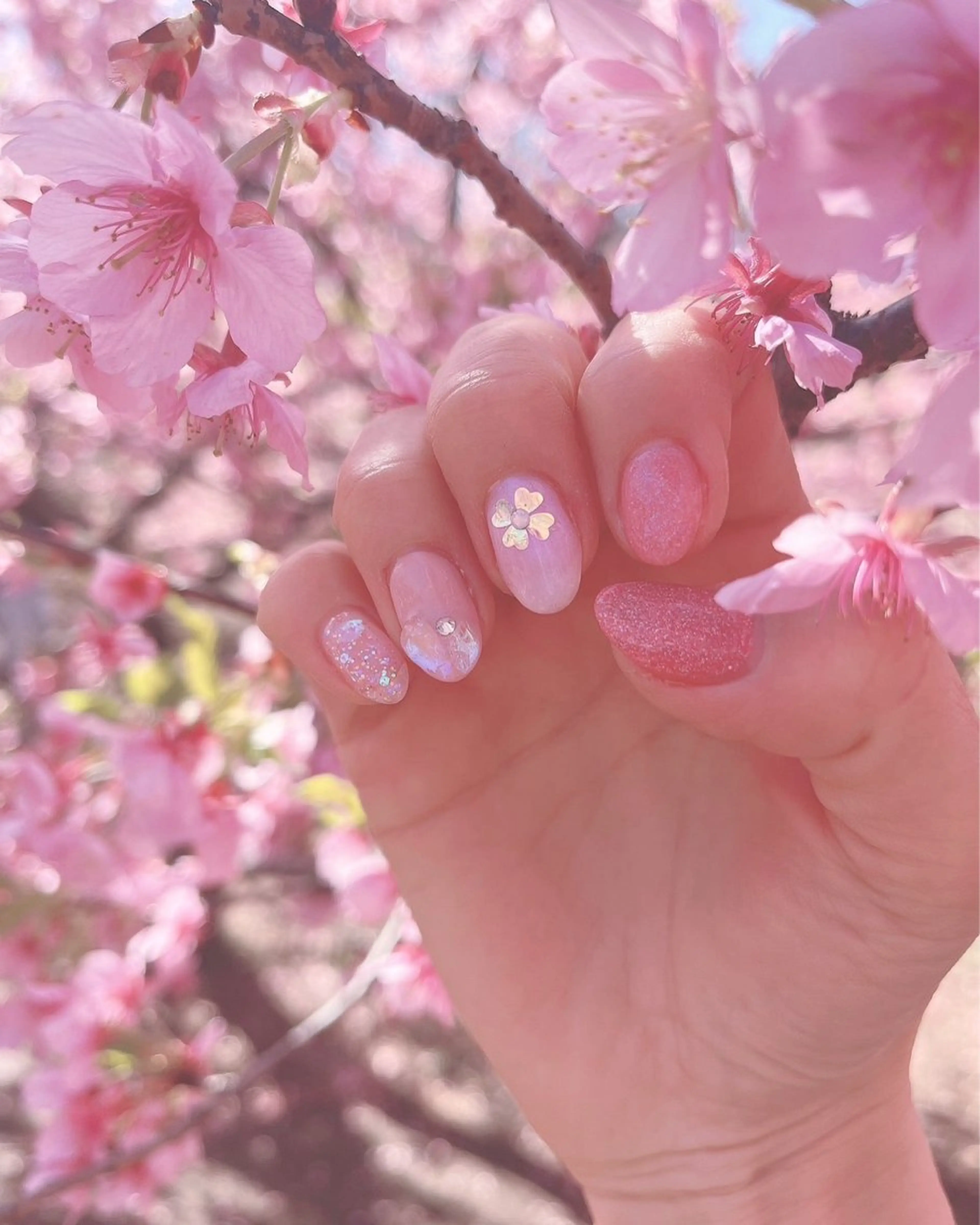 ネイル 桜ネイル ハンドネイル Ann nailのネイルデザイン