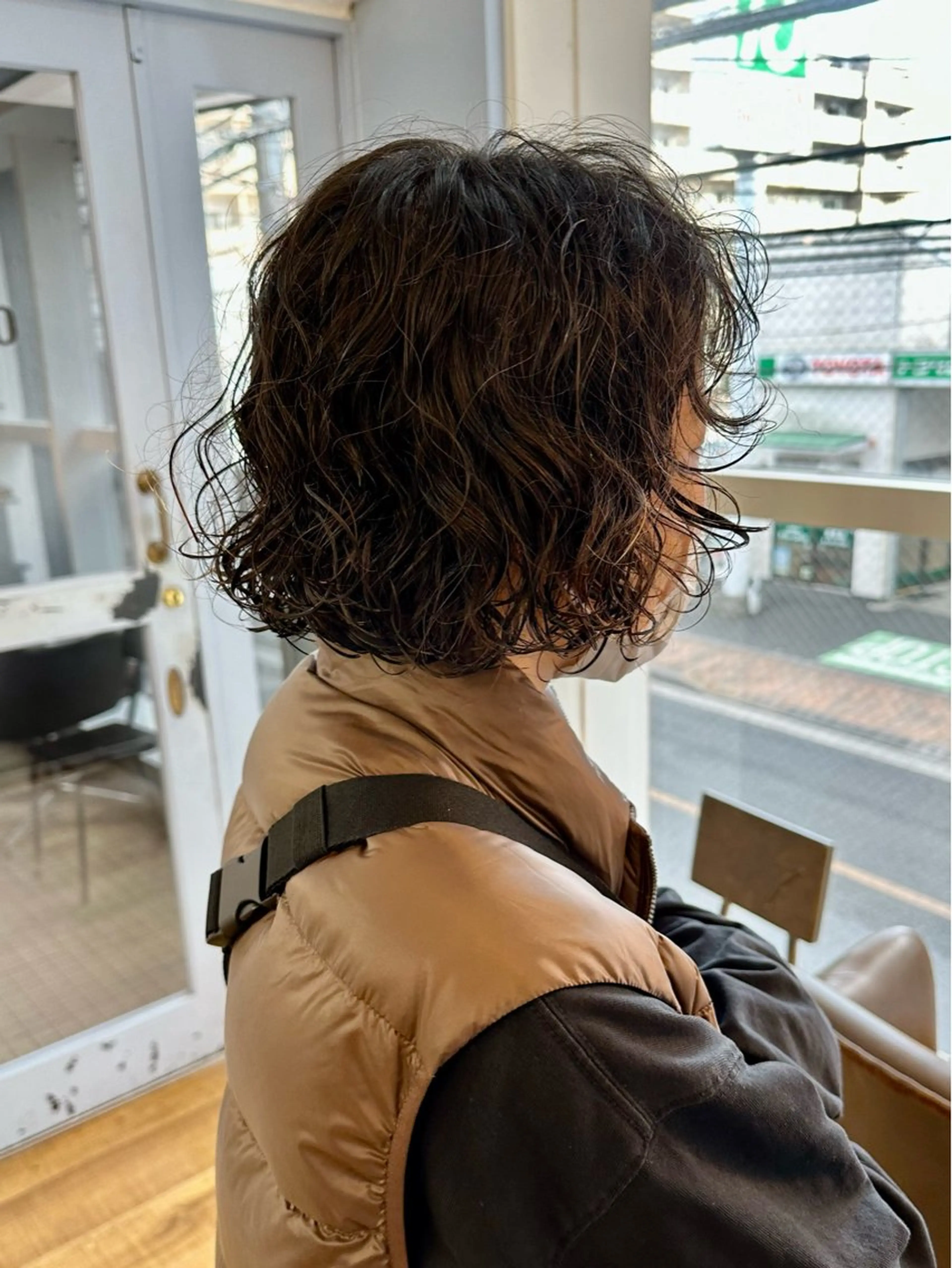 ショート ボブ くせ毛 カット パーマ トリートメント 山口 悟のヘアスタイル