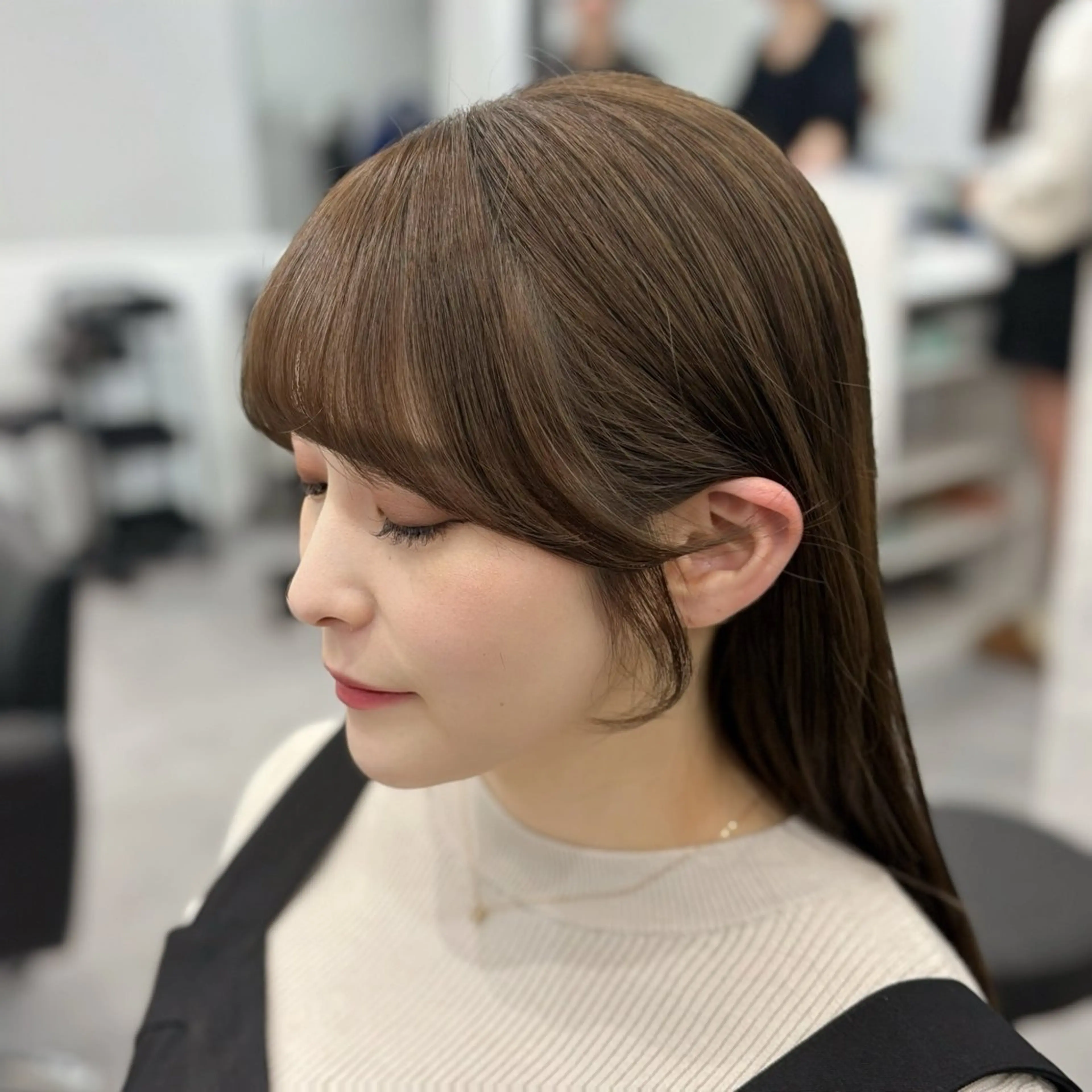 ロング カット 梅田髪質改善 韓国カット/星野綾哉のヘアスタイル