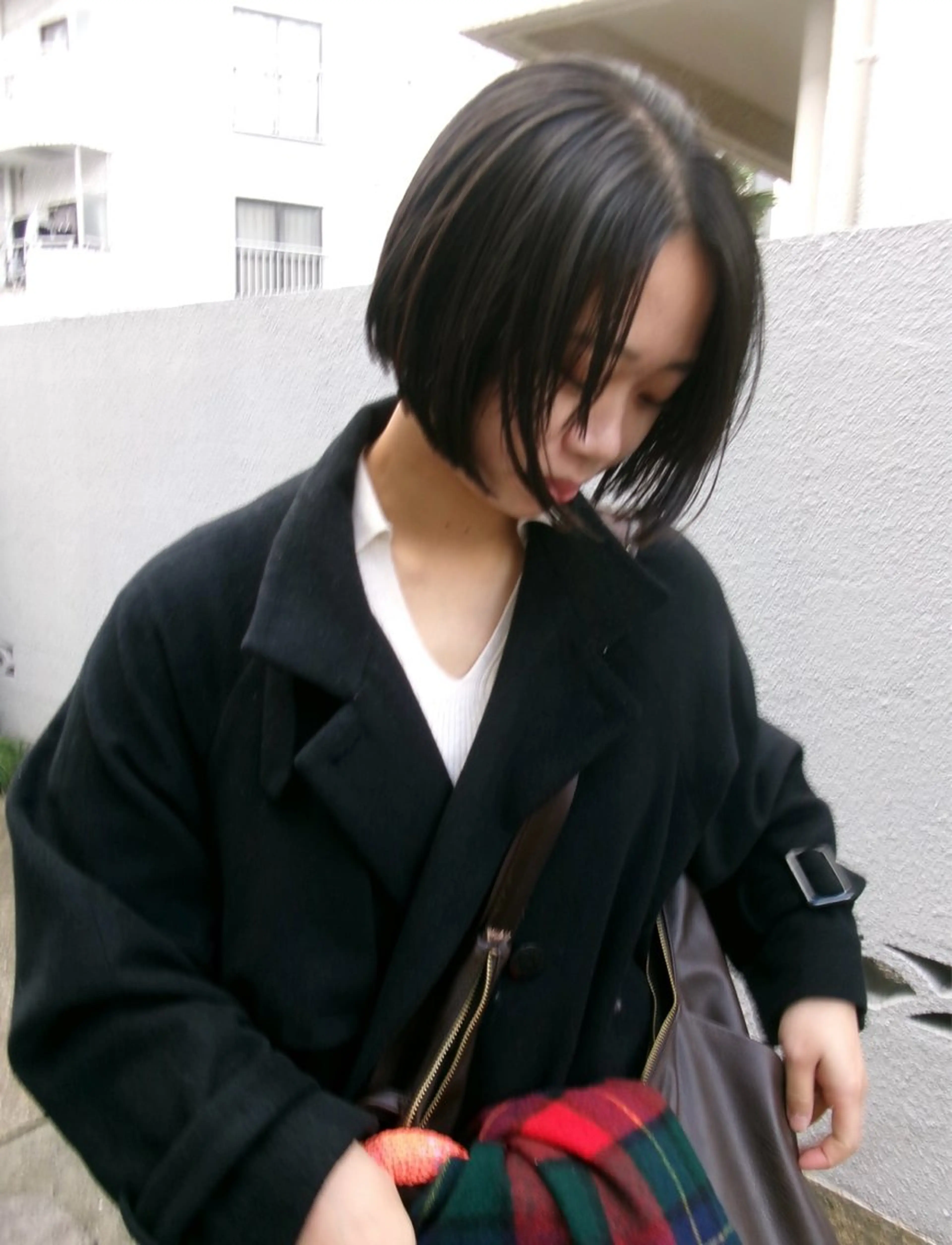 ショート ボブ 顔周りカット カット OHASHI HANAMIのヘアスタイル