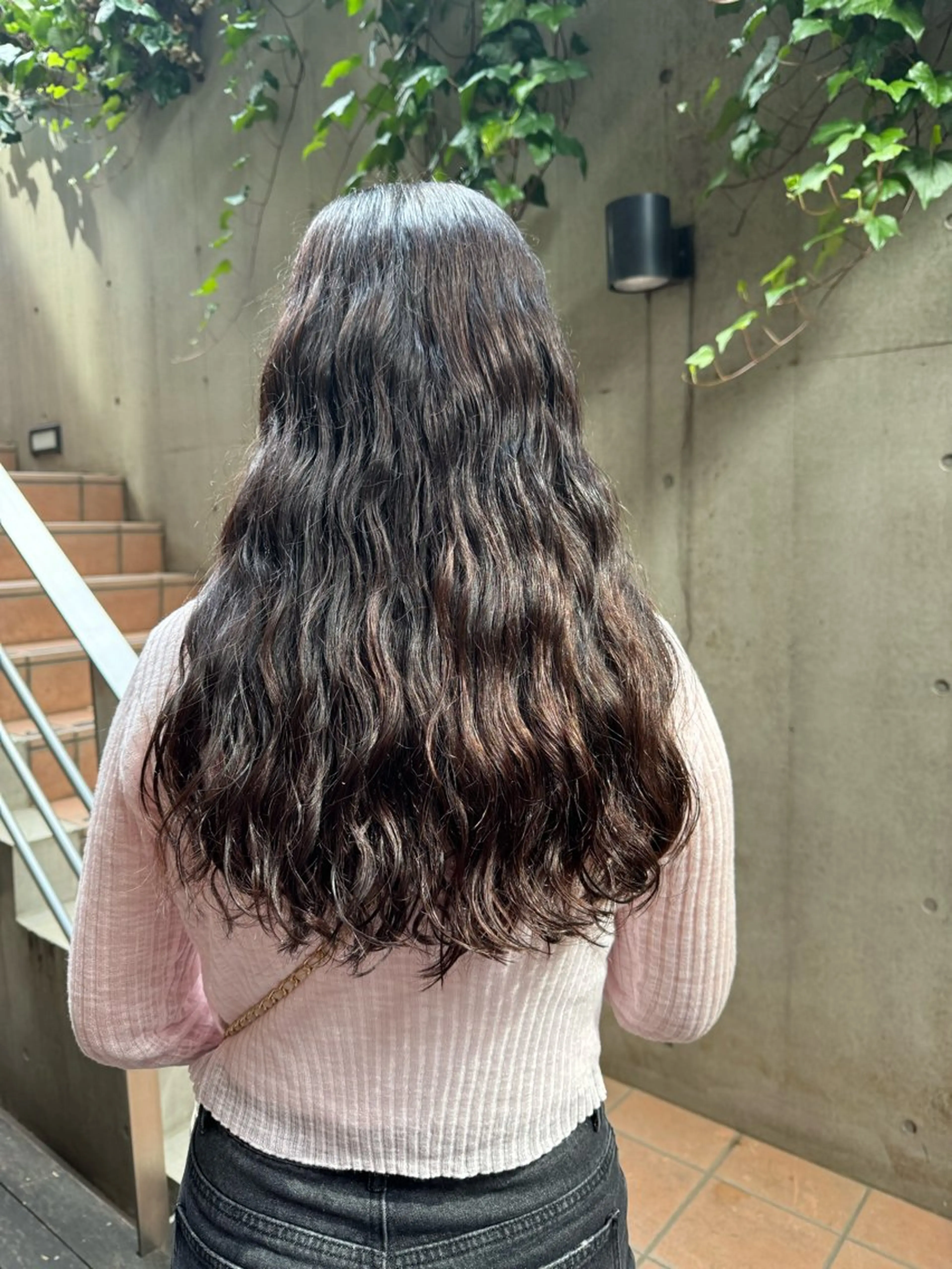 ロング カット パーマ トリートメント 大人可愛い♡コテ巻き パーマ🌼杉田 萌恵のヘアスタイル