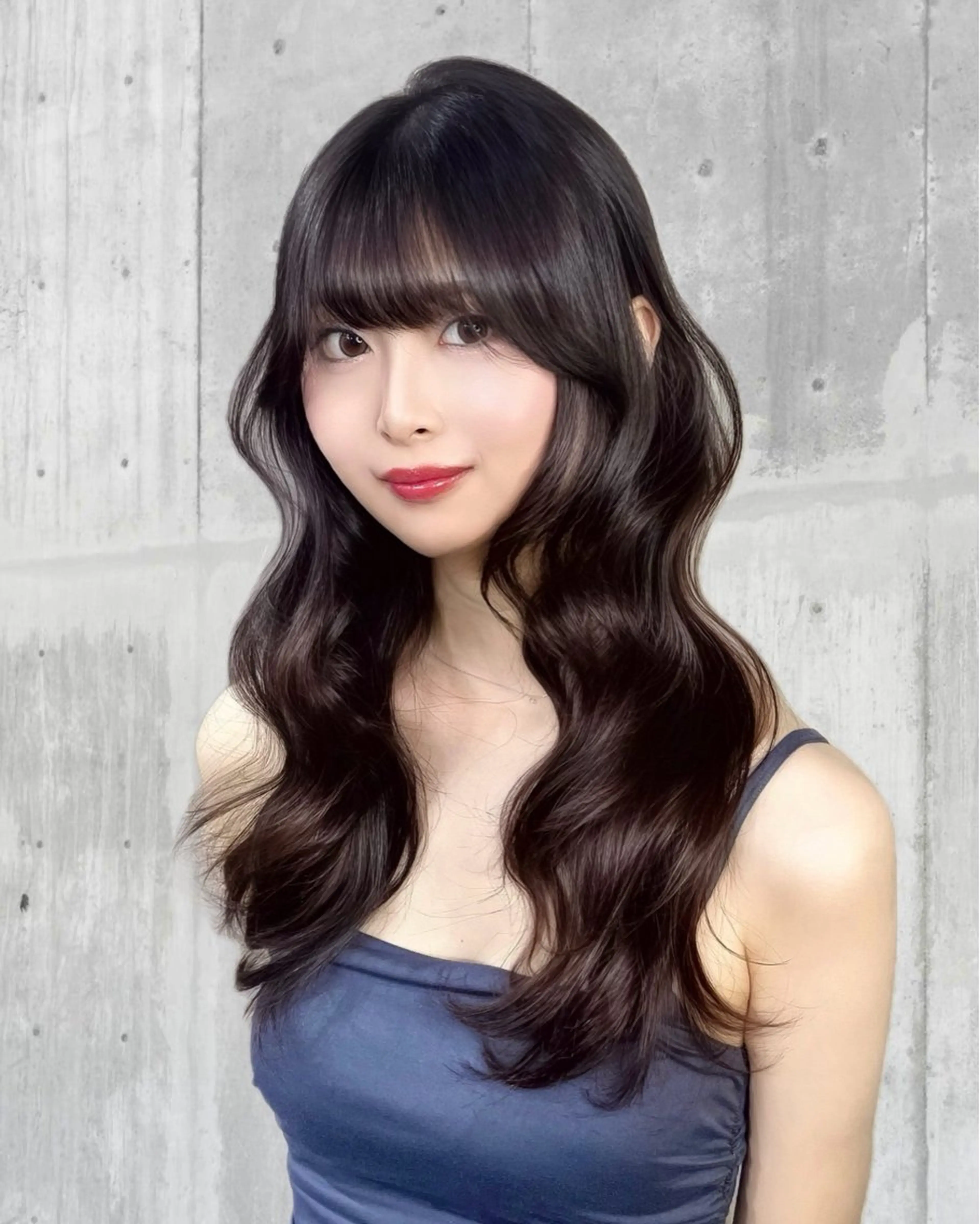 ロング カラー カット ヘアカラー トリートメント Ryoichi⛓️ 韓国ヘア/ハイトーンのヘアスタイル