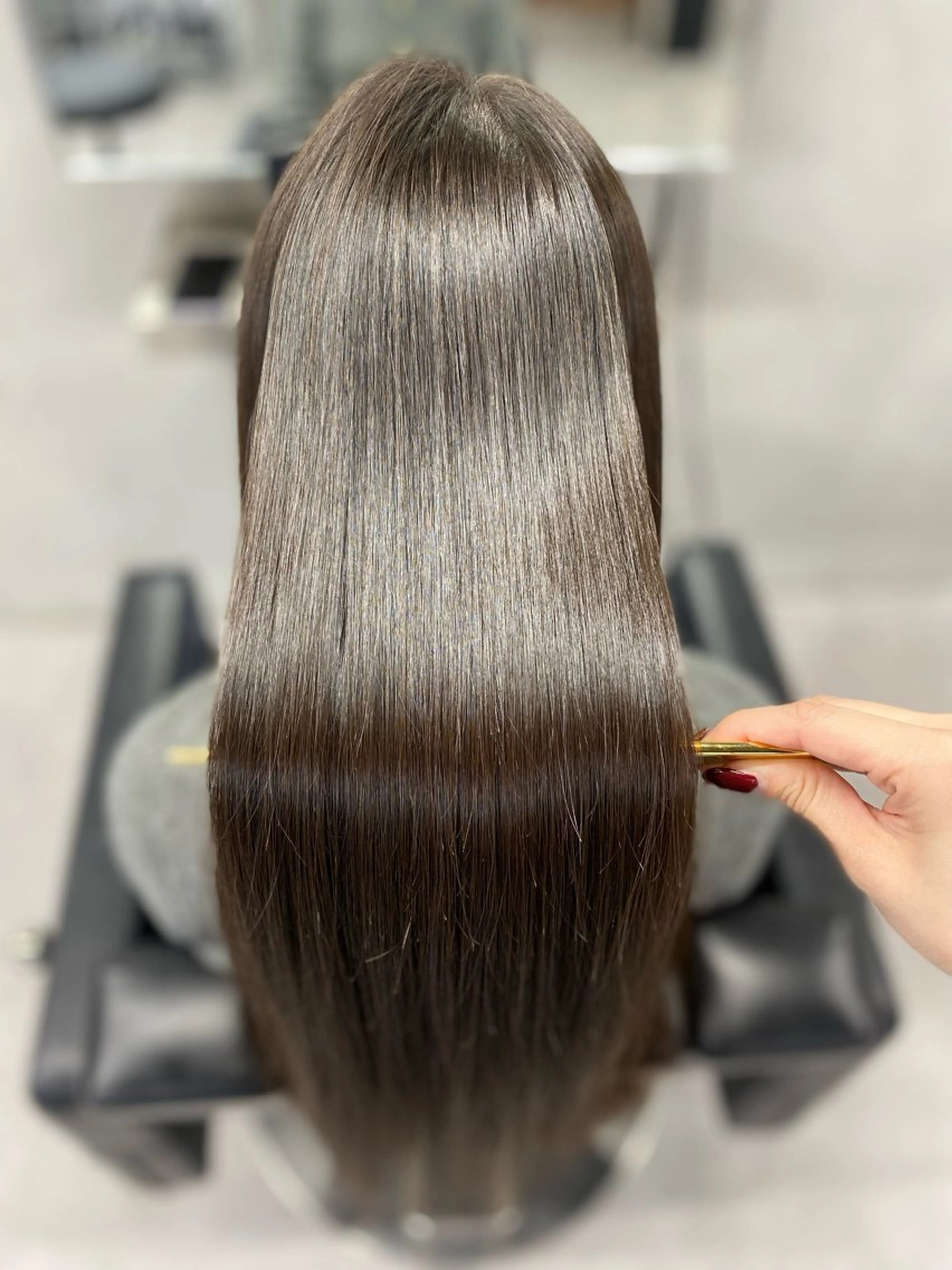 ロング カット 縮毛矯正 トリートメント 艶髪/縮毛矯正 🫧辻野海羽のヘアスタイル