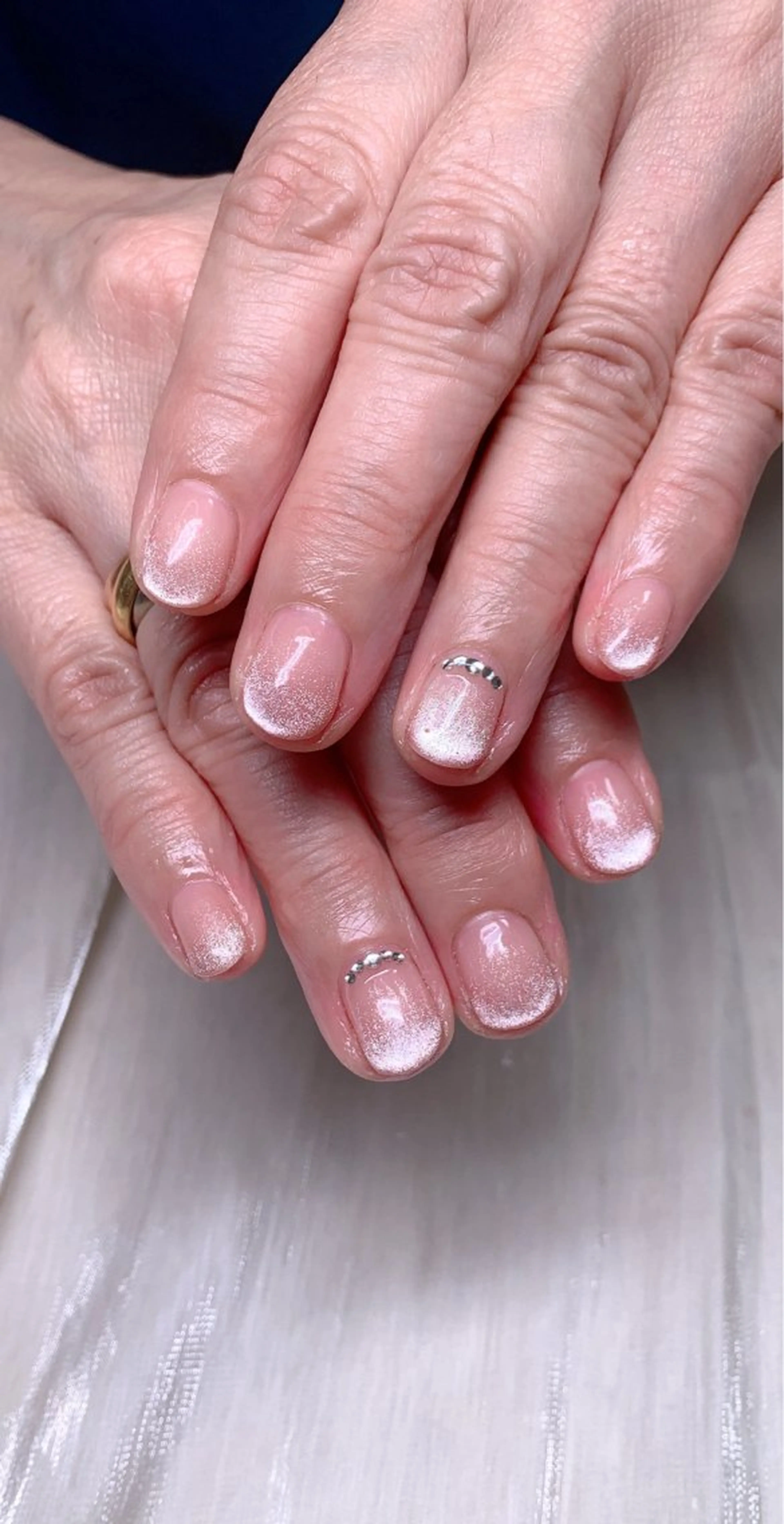 ネイル キラキラネイル マグネットネイル オフィスネイル Cute Tips nailのネイルデザイン