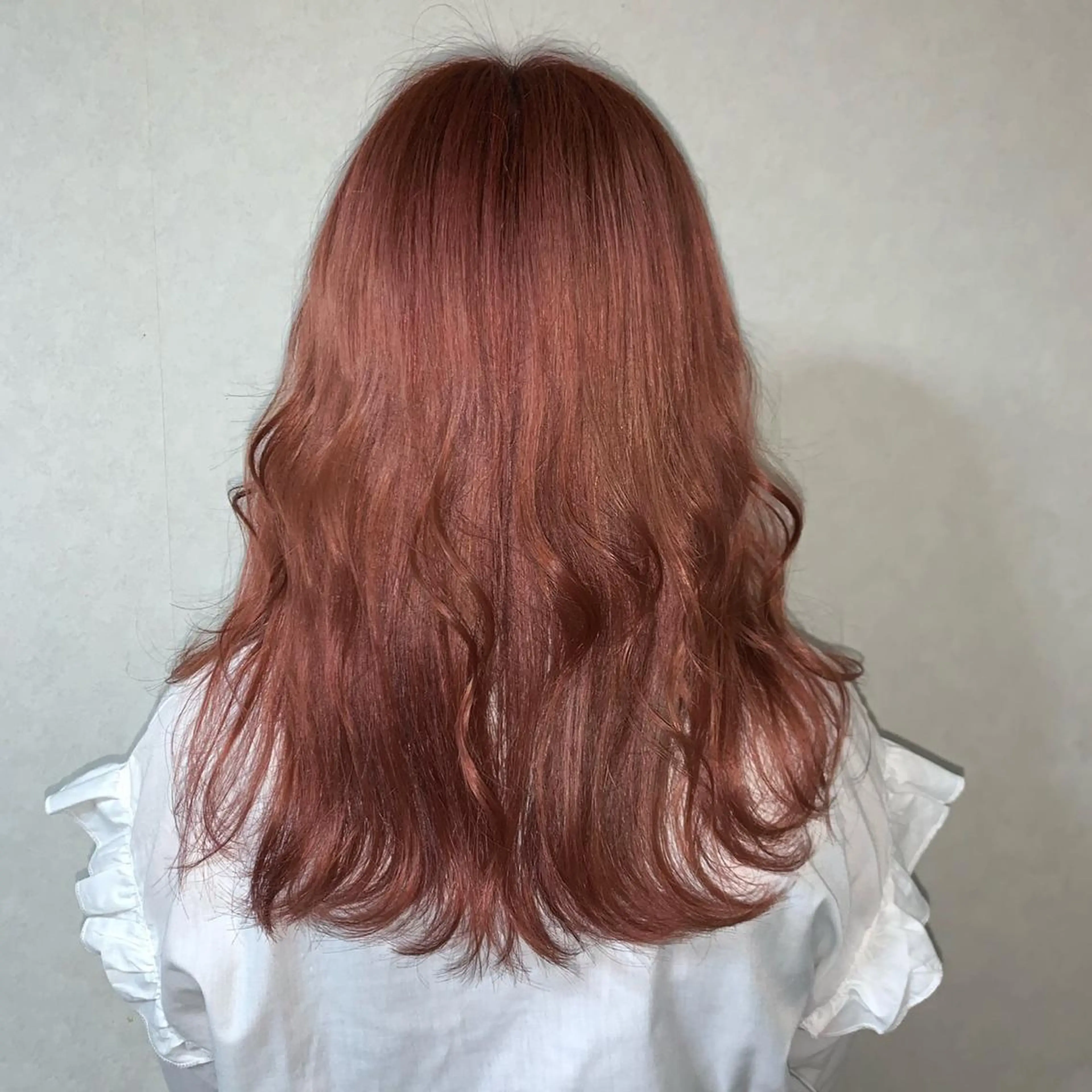 セミロング カラー ヘアアレンジ ベージュカラー ピンクカラー ピンクベージュ 金森 斗夢のヘアスタイル