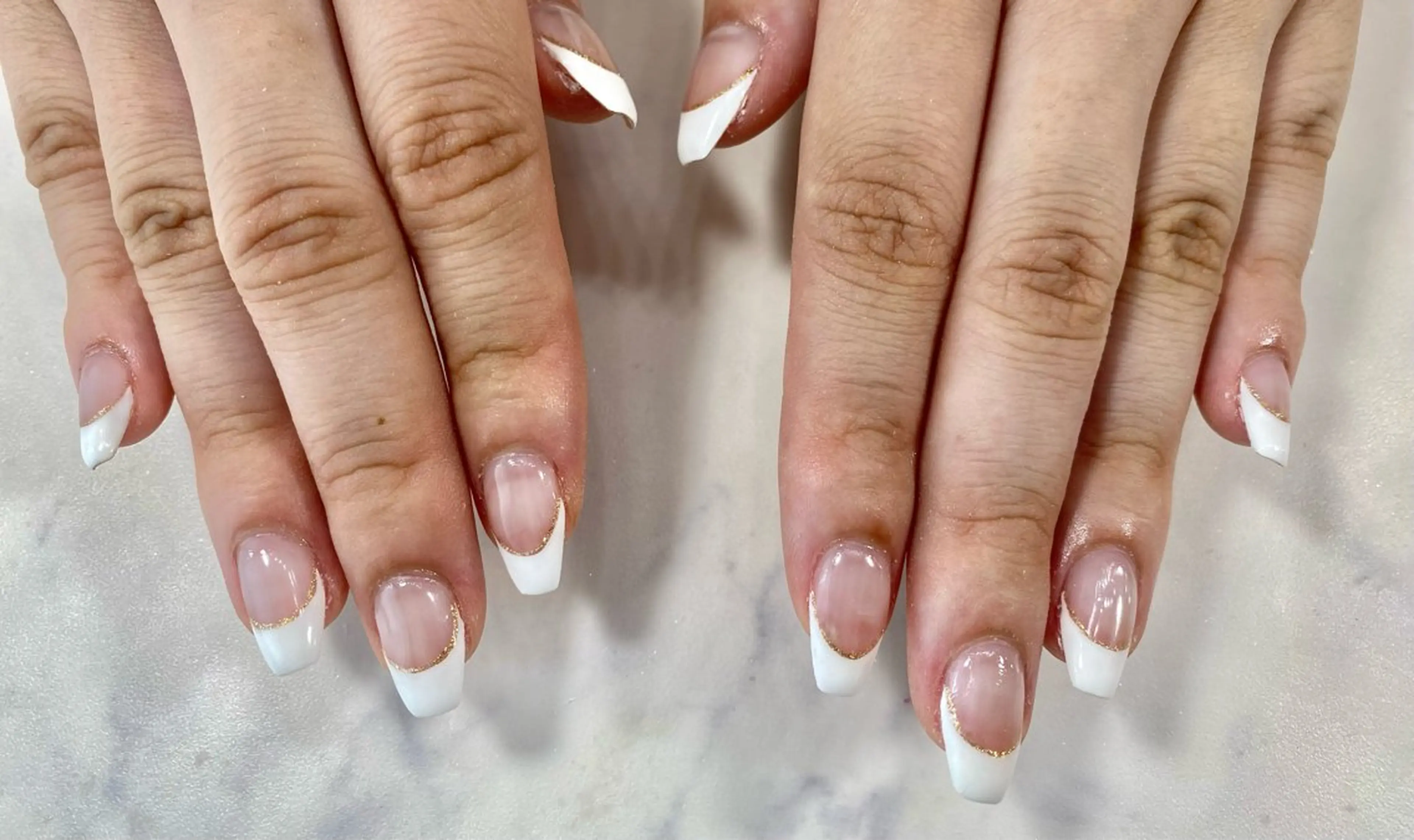 ネイル フレンチネイル Nail Salon Three所属・Three いわなべのネイルデザイン