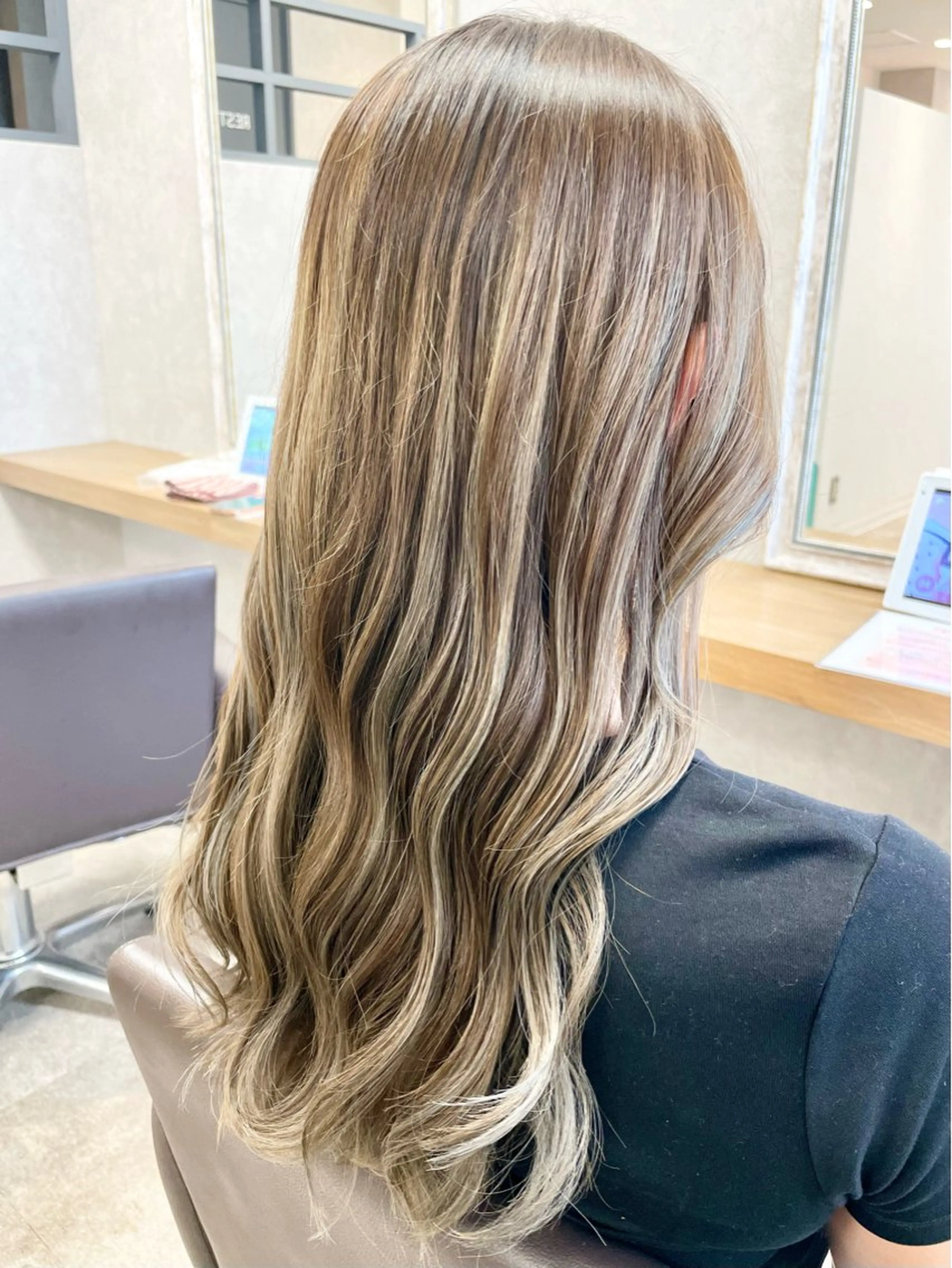 ロング カラー カット ヘアカラー トリートメント 髪質改善×METEO 店長 貞松直也のヘアスタイル