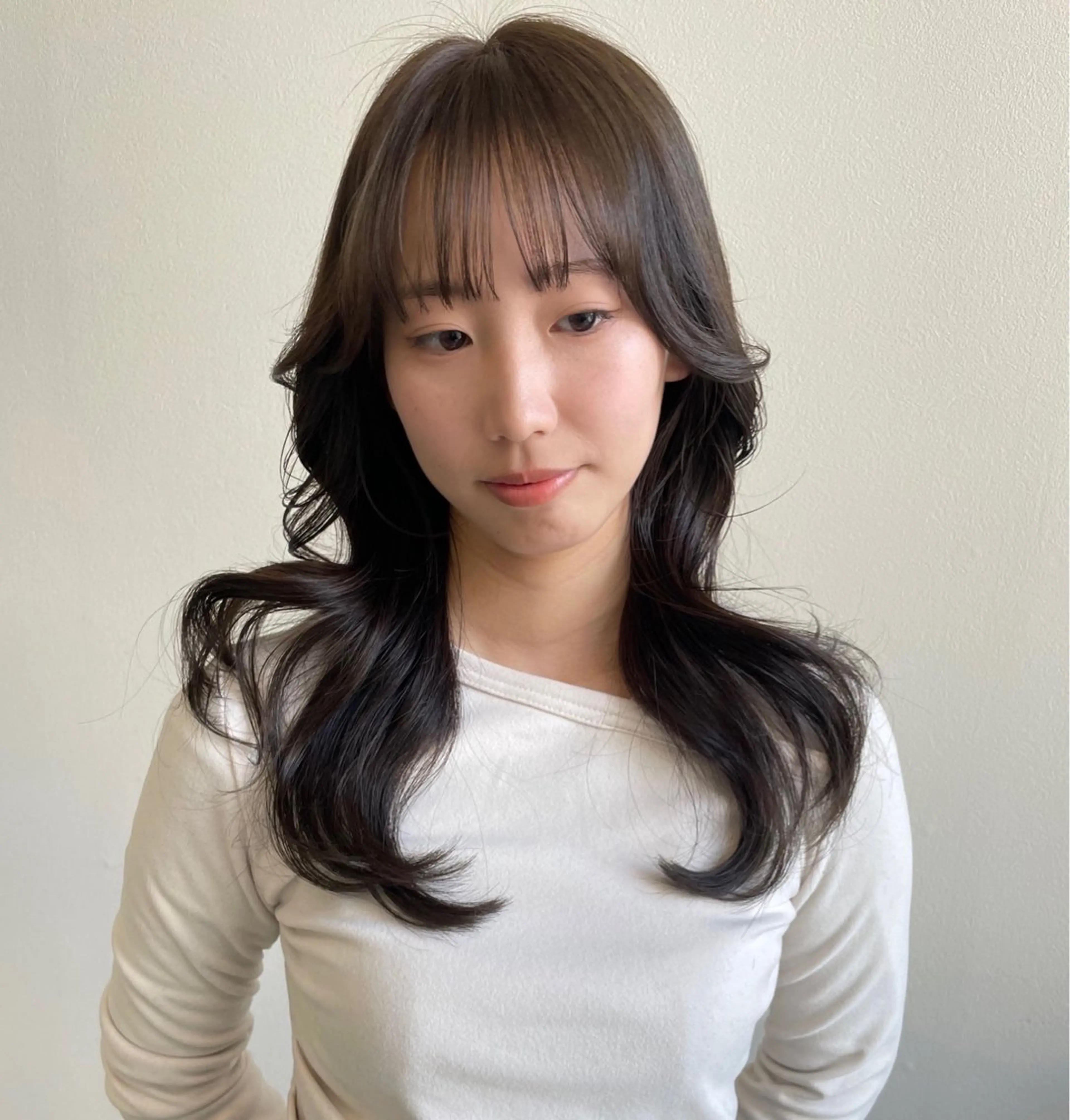 ロング カラー 韓国風ヘア risako🇰🇷 韓国ヘア/レイヤーのヘアスタイル