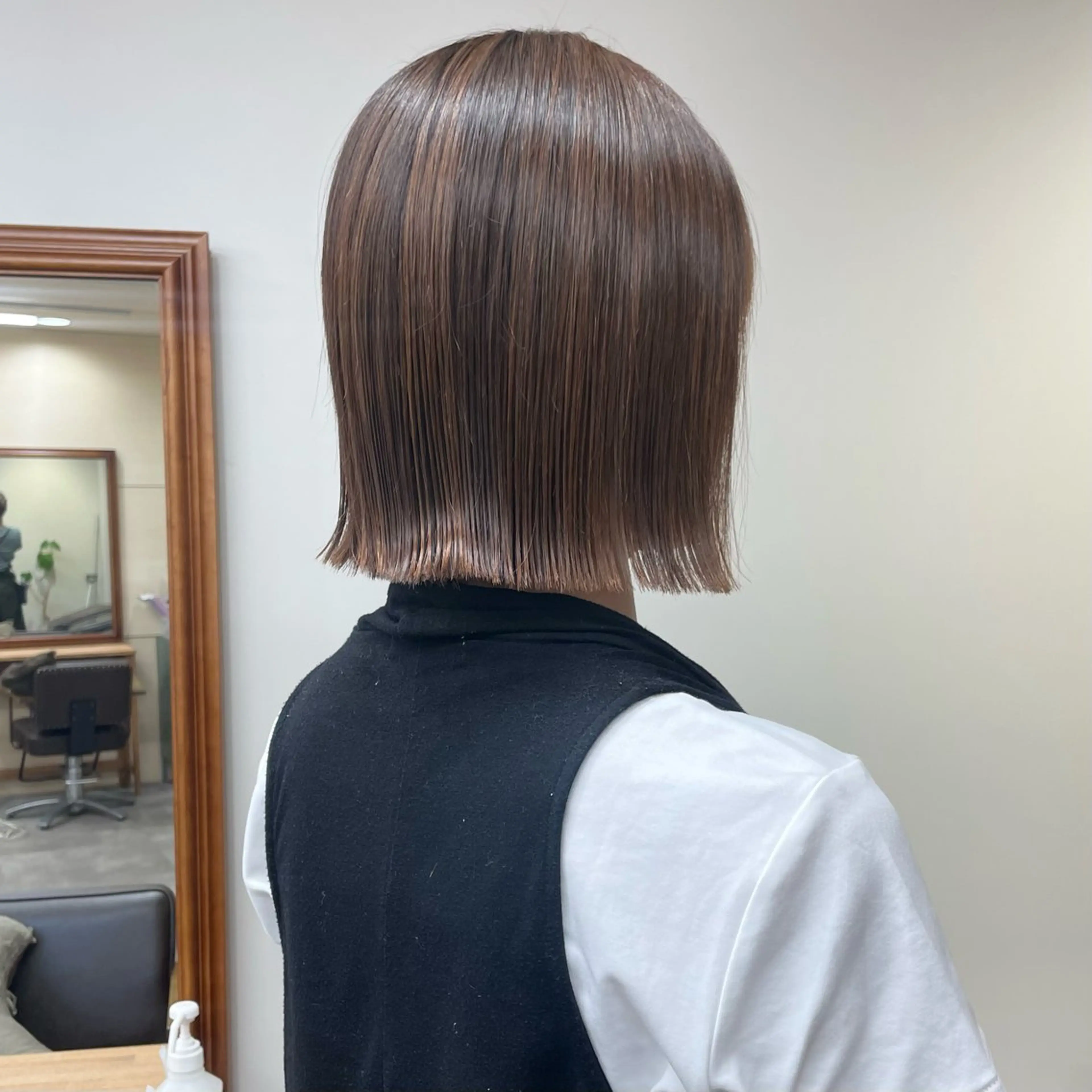 ショート カラー パーマ ヘアアレンジ 縮毛矯正 ミズタ マイのヘアスタイル