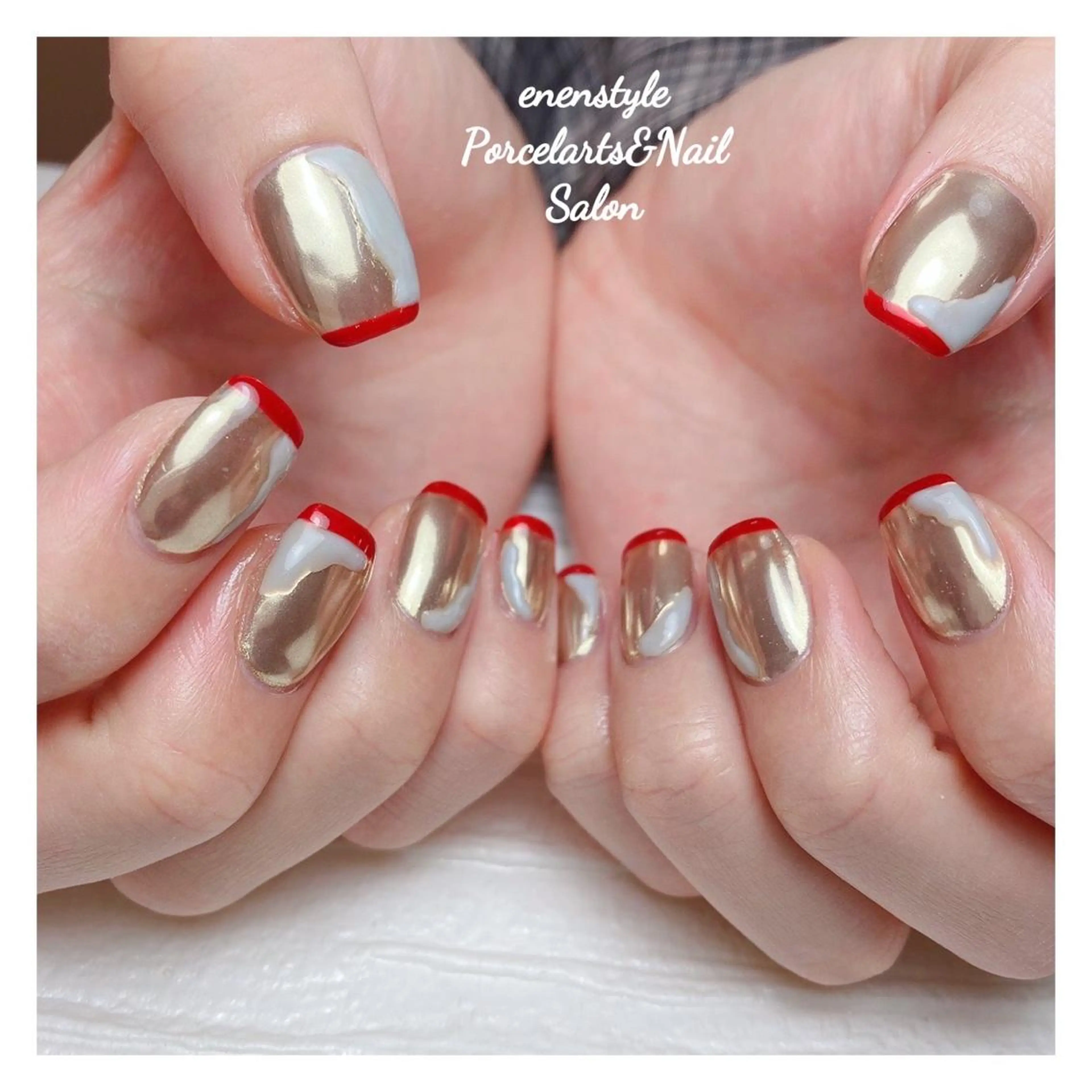 ミディアム ネイル 👑enen style👑のネイルデザイン