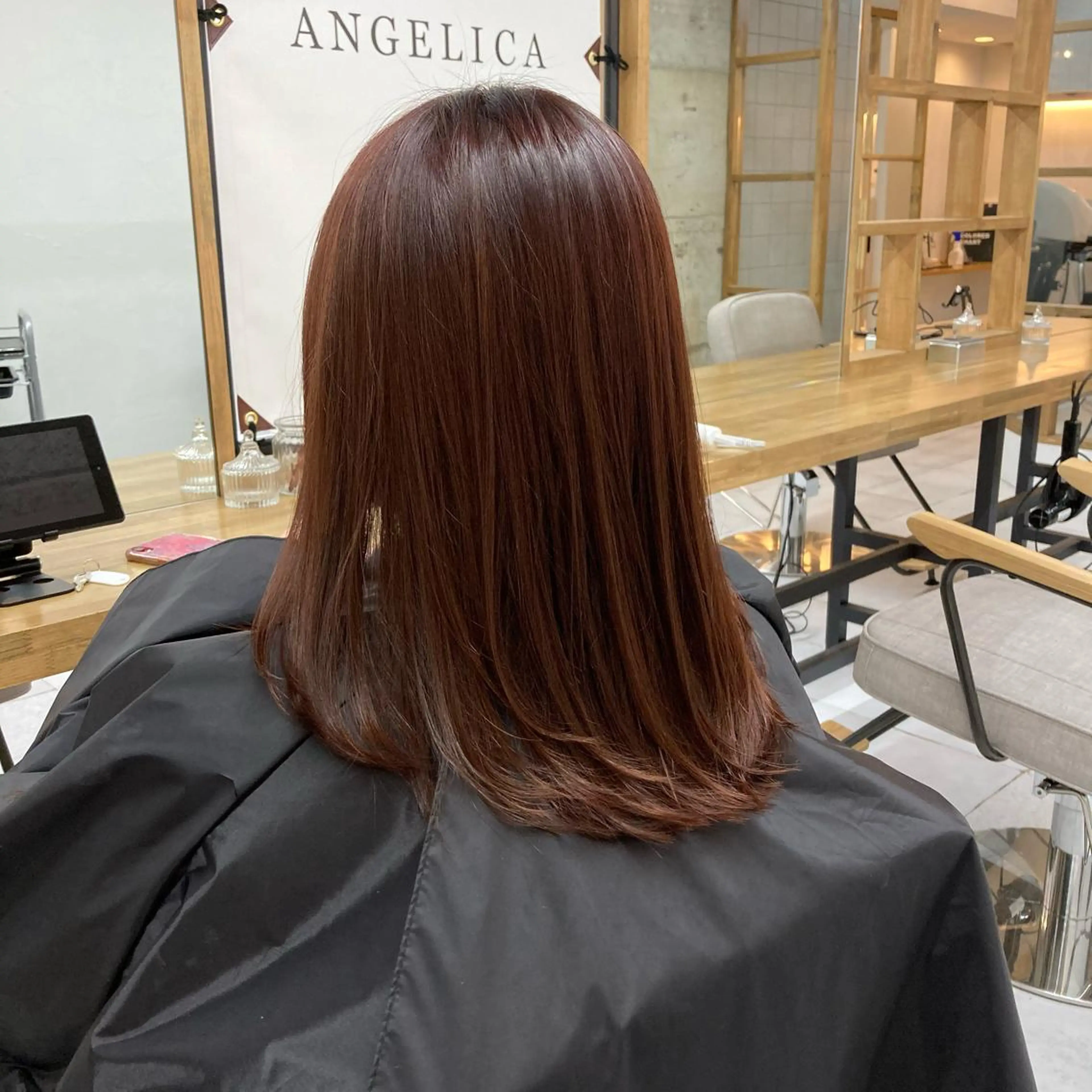 ミディアム カラー カット ヘアカラー トリートメント 韓国レイヤーカット★ 小林大樹のヘアスタイル