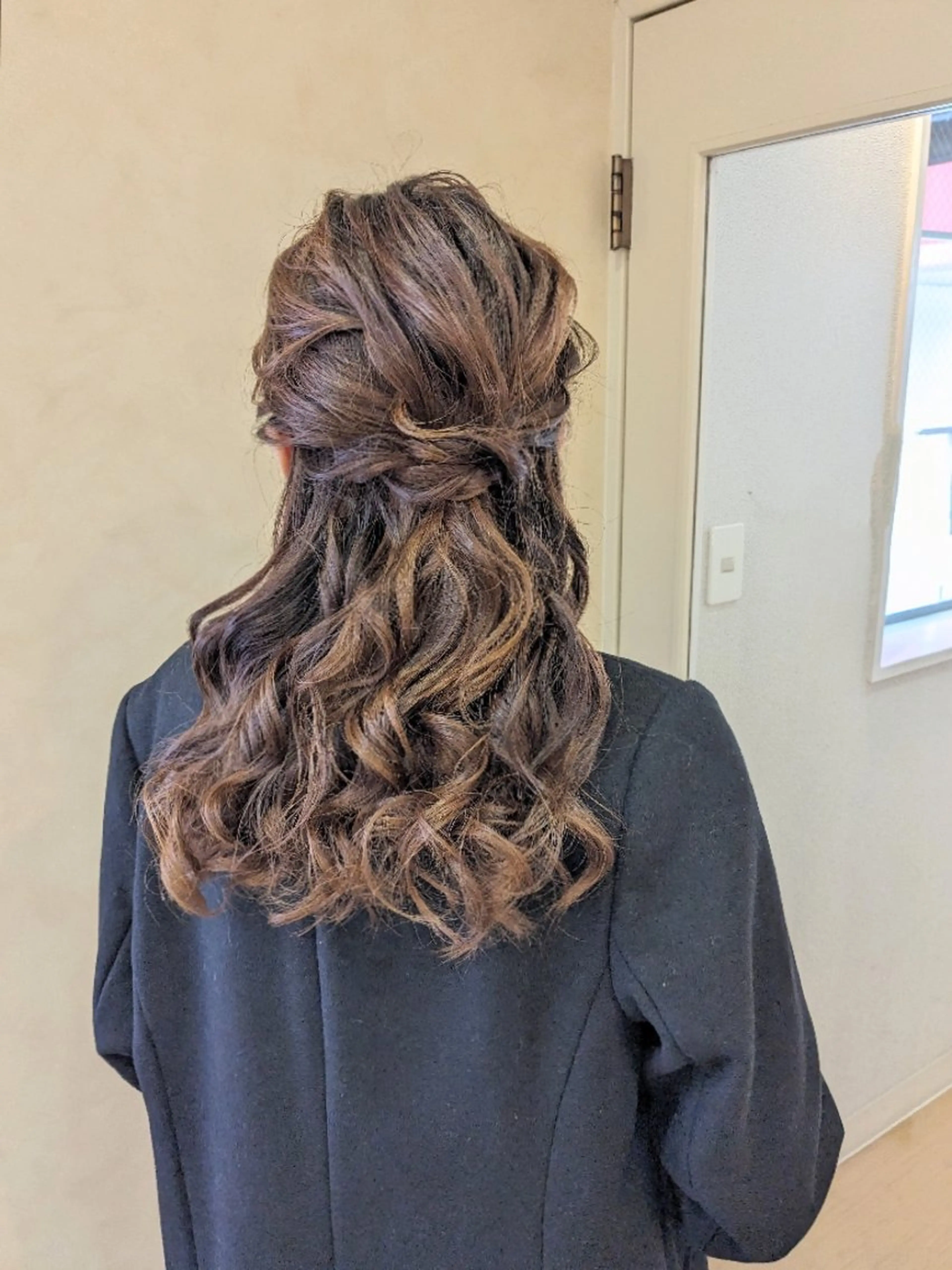 ロング ヘアアレンジ ハーフアップ ヘアセット miku ヘアセット/着付けのヘアスタイル