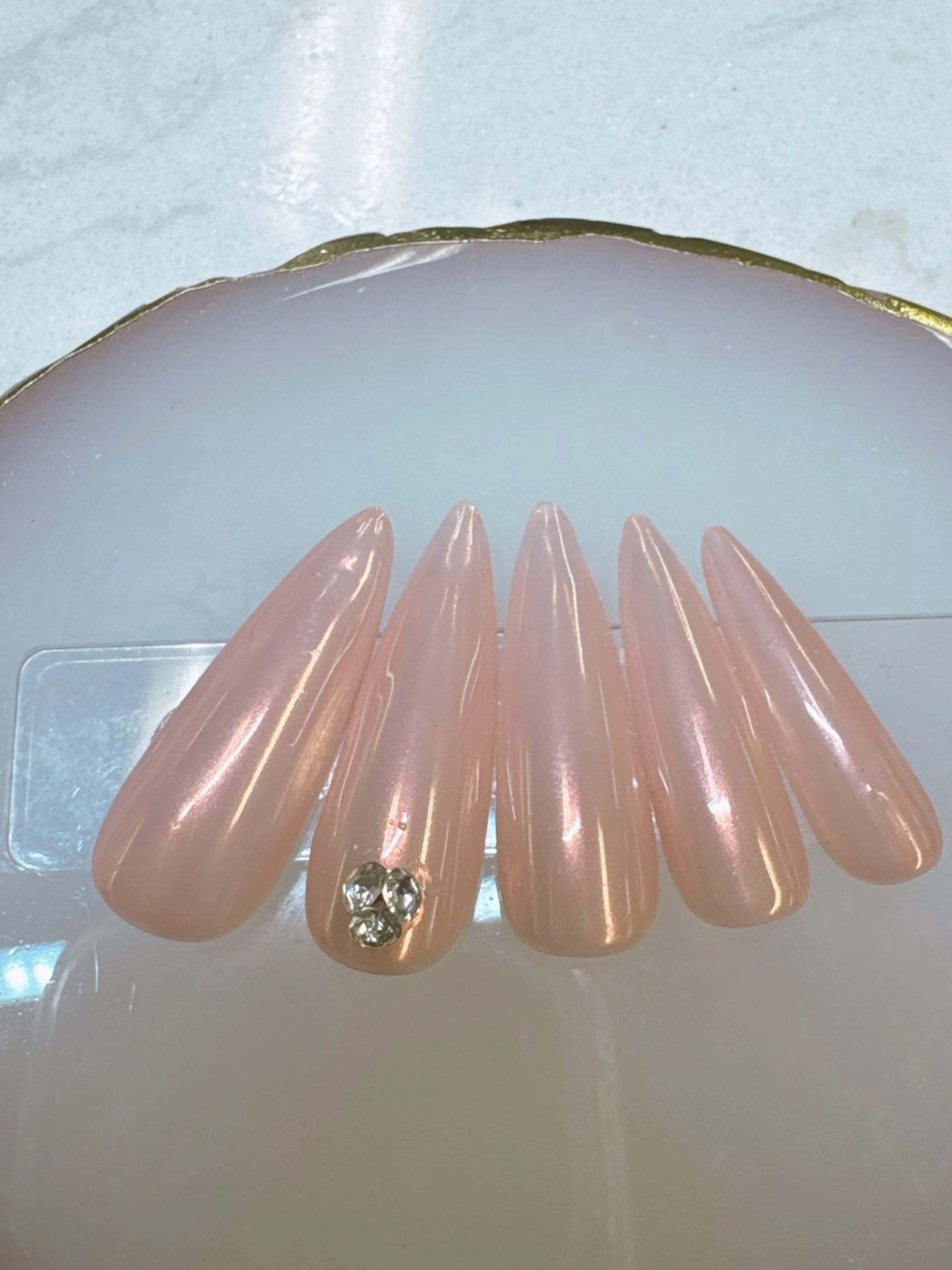 ネイル べっ甲ネイル フレンチネイル ジェルネイル パラジェル Queeens nailのネイルデザイン