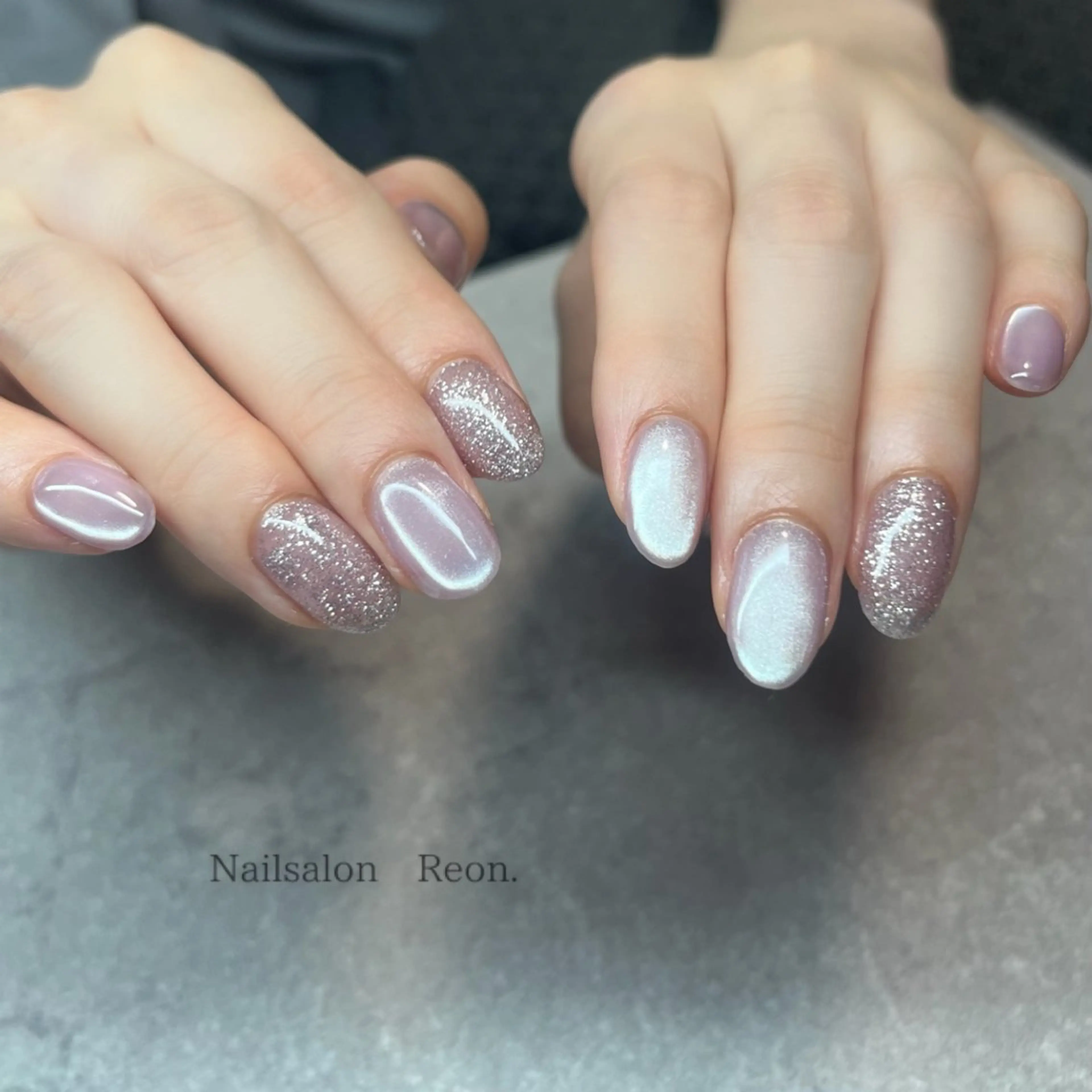 ネイル マグネットネイル ハンドネイル Nailsalon Reon.のネイルデザイン
