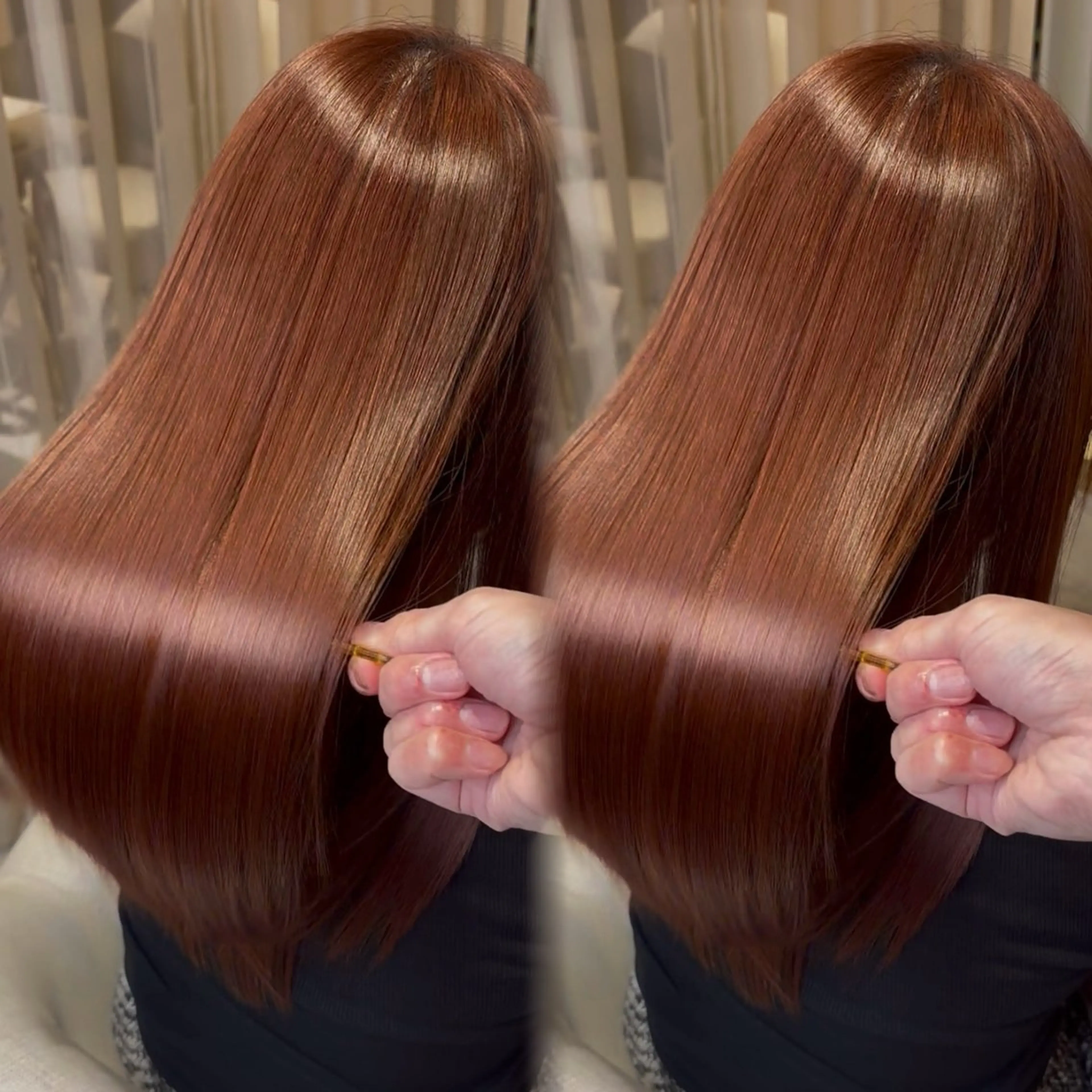 ロング 髪質改善 トリートメント 日吉／レイヤー／ 髪質改善／iatoのヘアスタイル