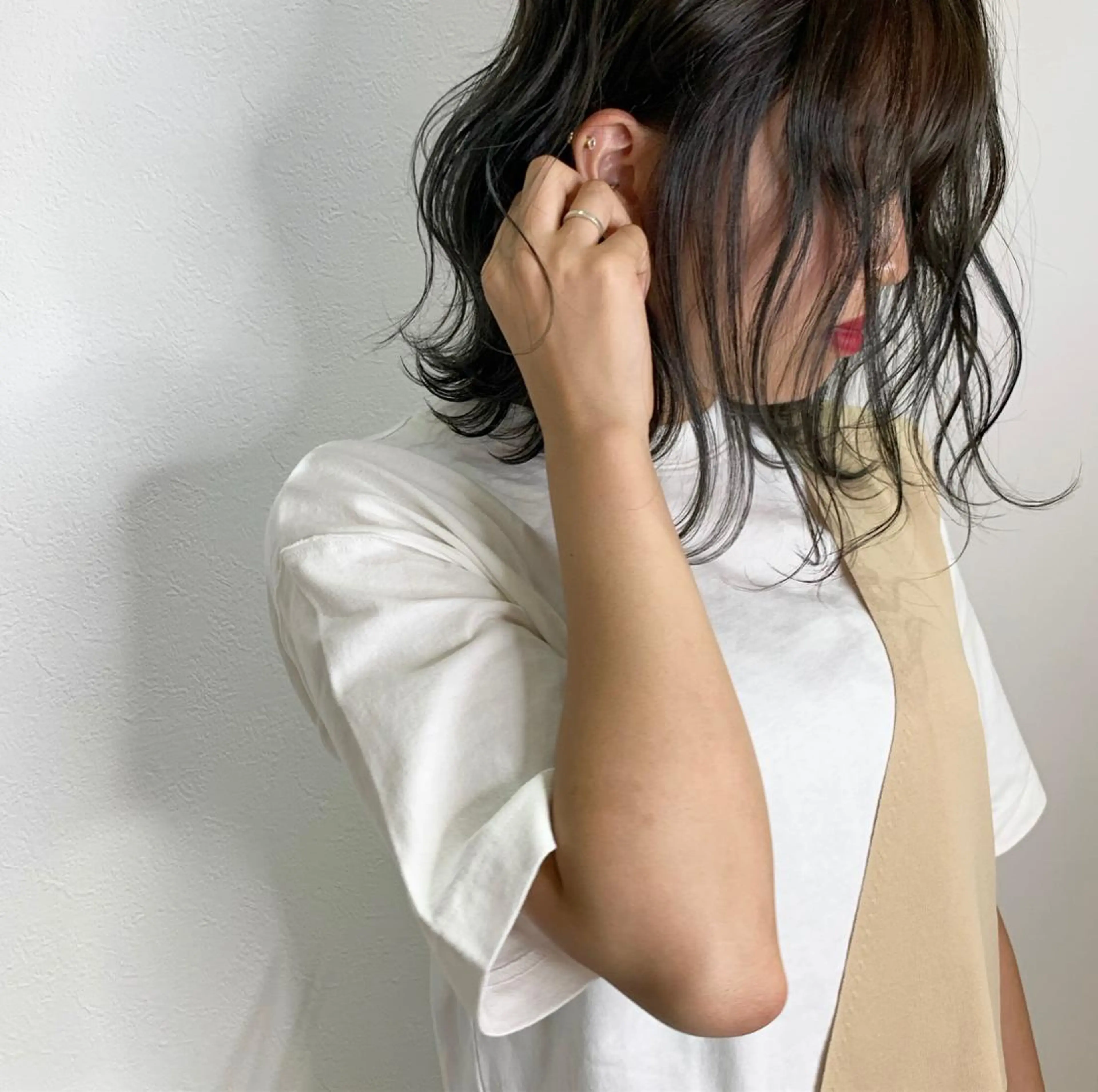 ショート アッシュ 福山 晴香のヘアスタイル