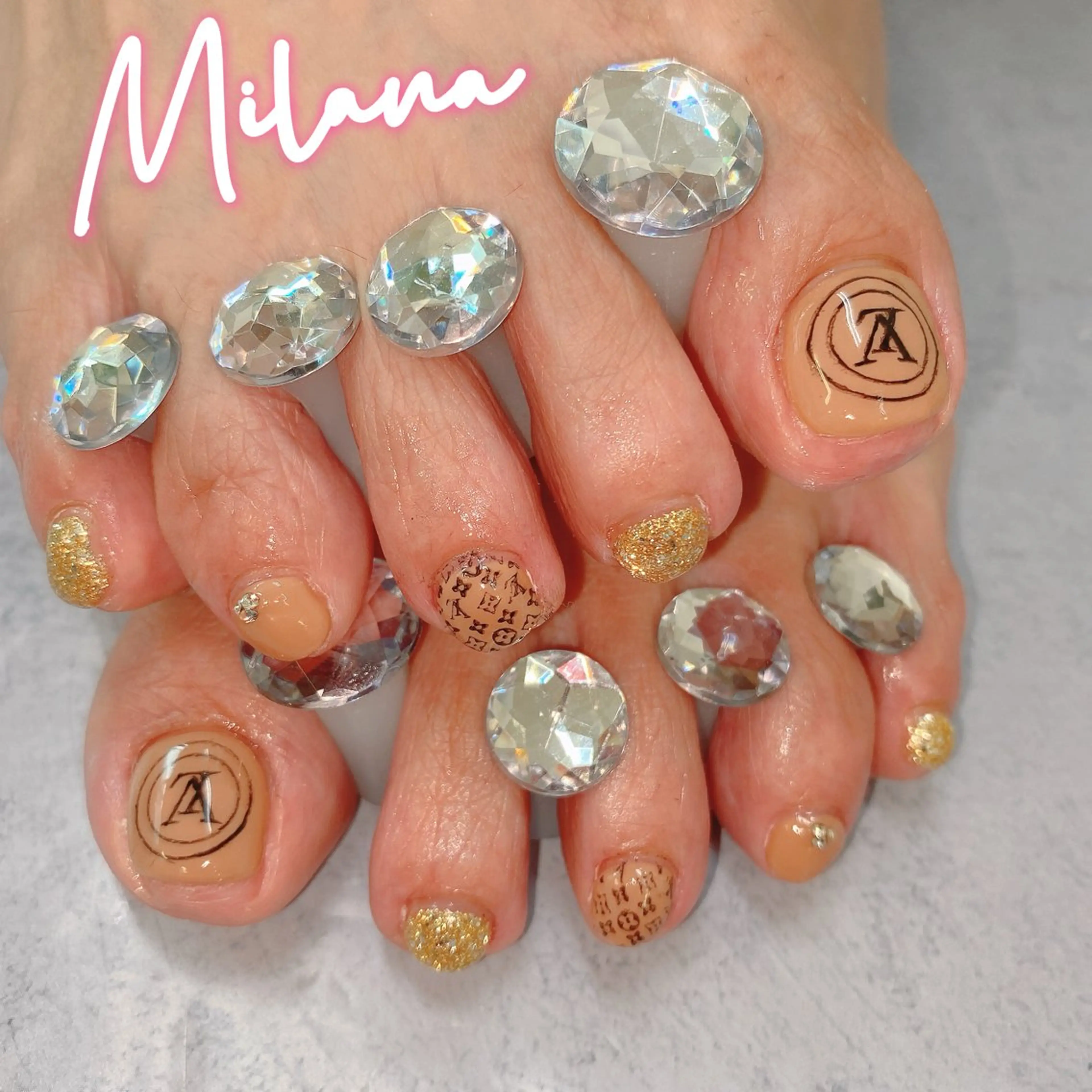 ネイル フットネイル フットネイル Milana （研修生メニュー）のネイルデザイン