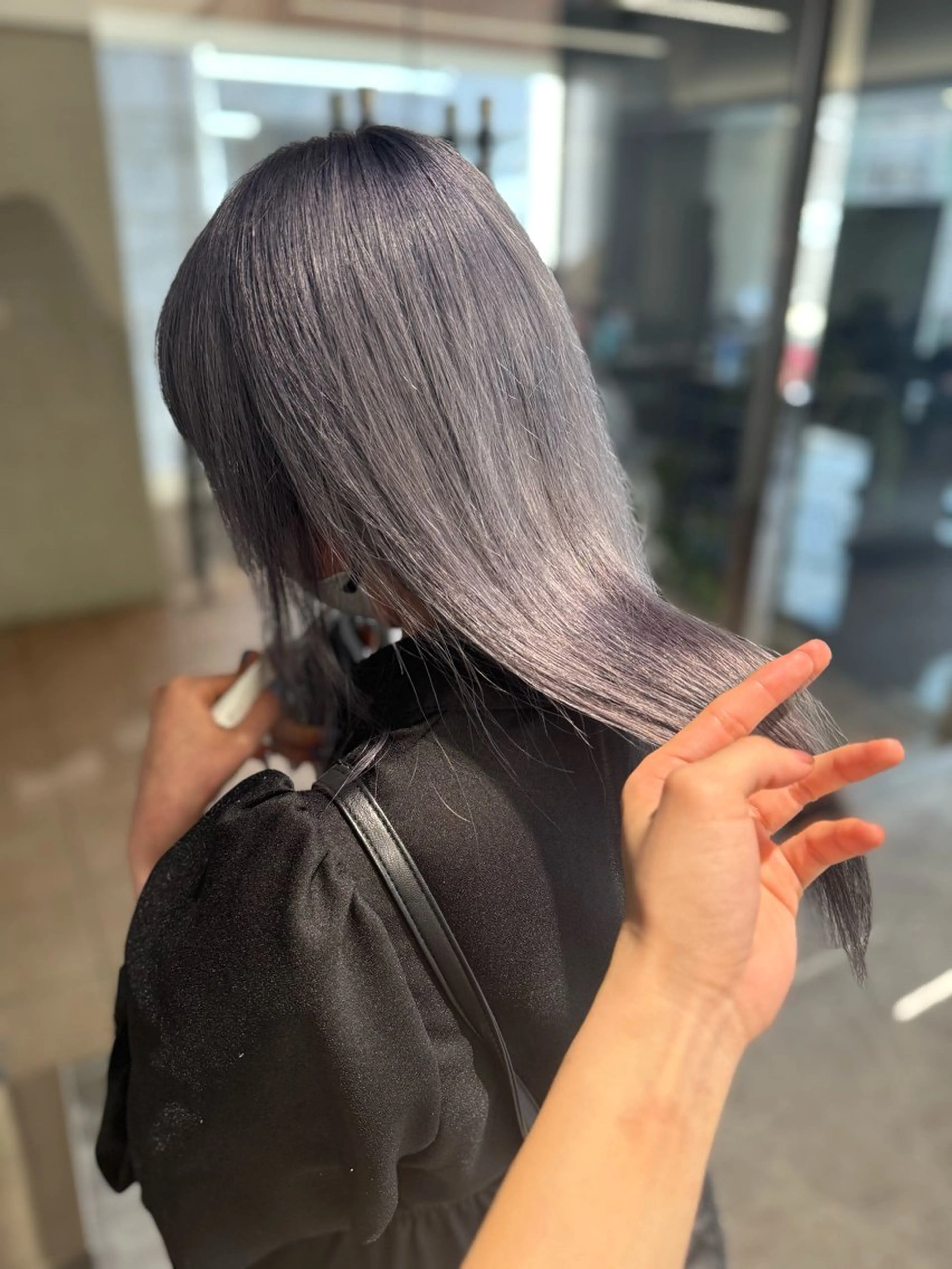 ミディアム ヘアカラー トリートメント 【感動の艶髪💖】 溝の口/坂本柊星のヘアスタイル