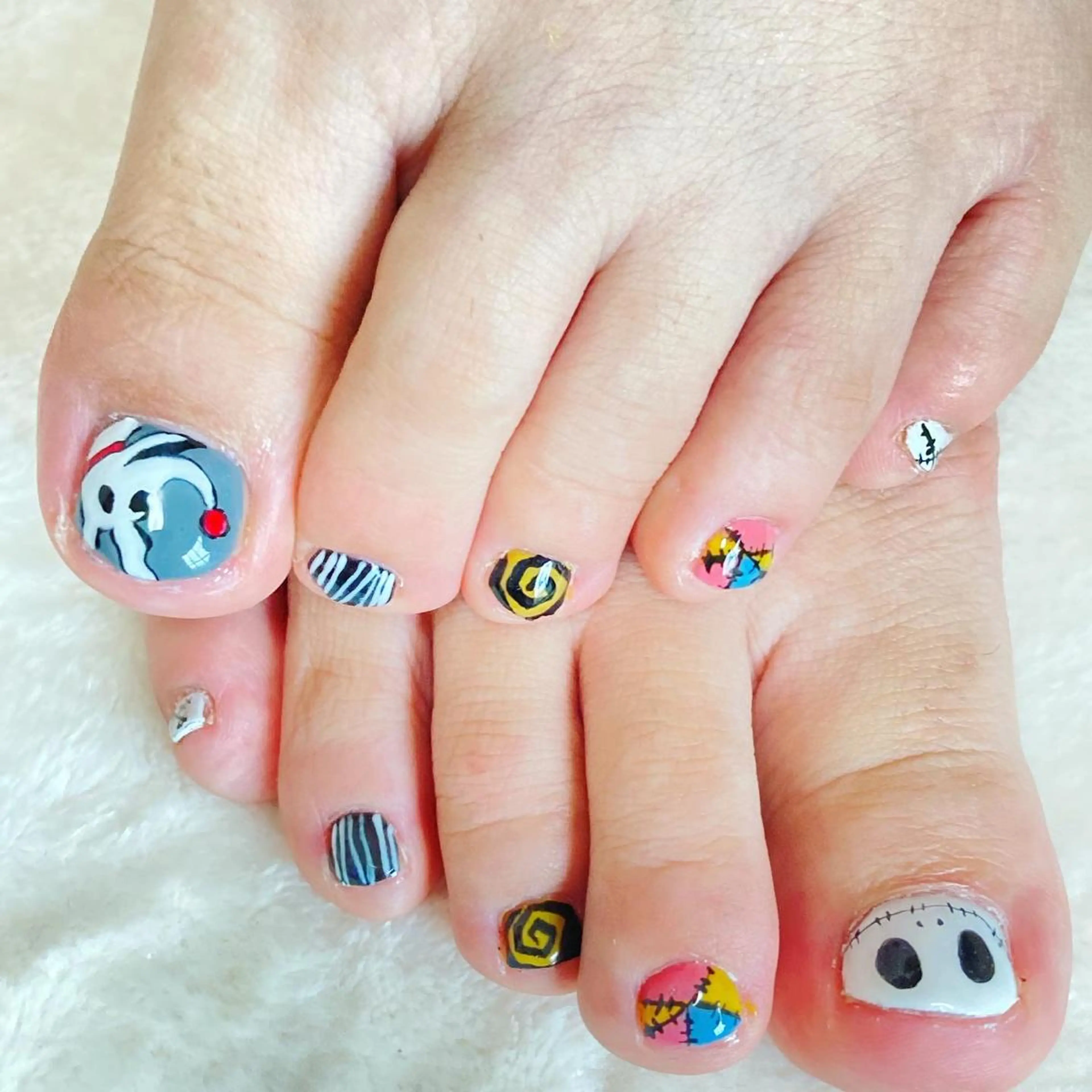 ネイル ハロウィン 持ち込み フットネイル 大和田 美貴のネイルデザイン