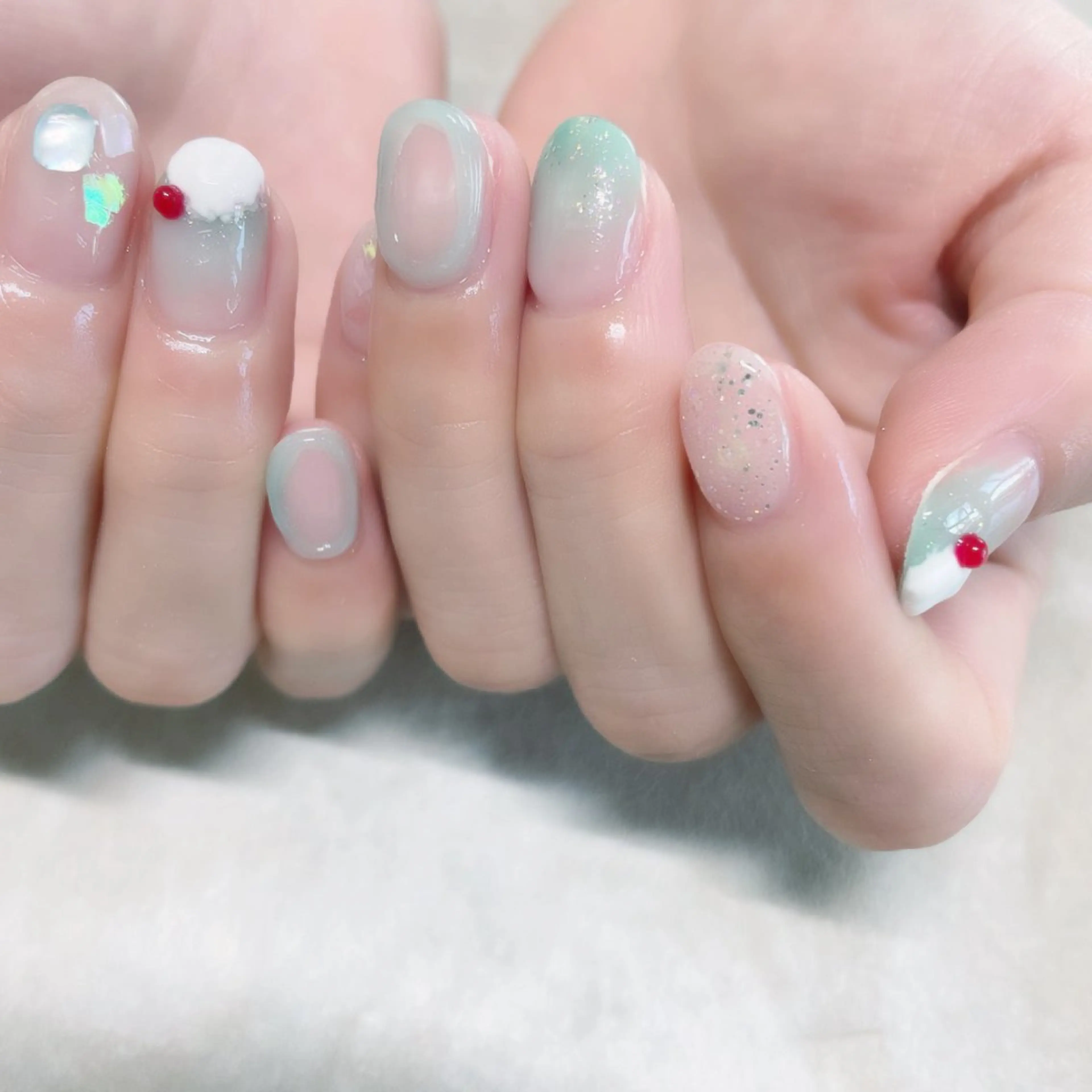 ネイル ニュアンスネイル ricco risaiaのネイルデザイン