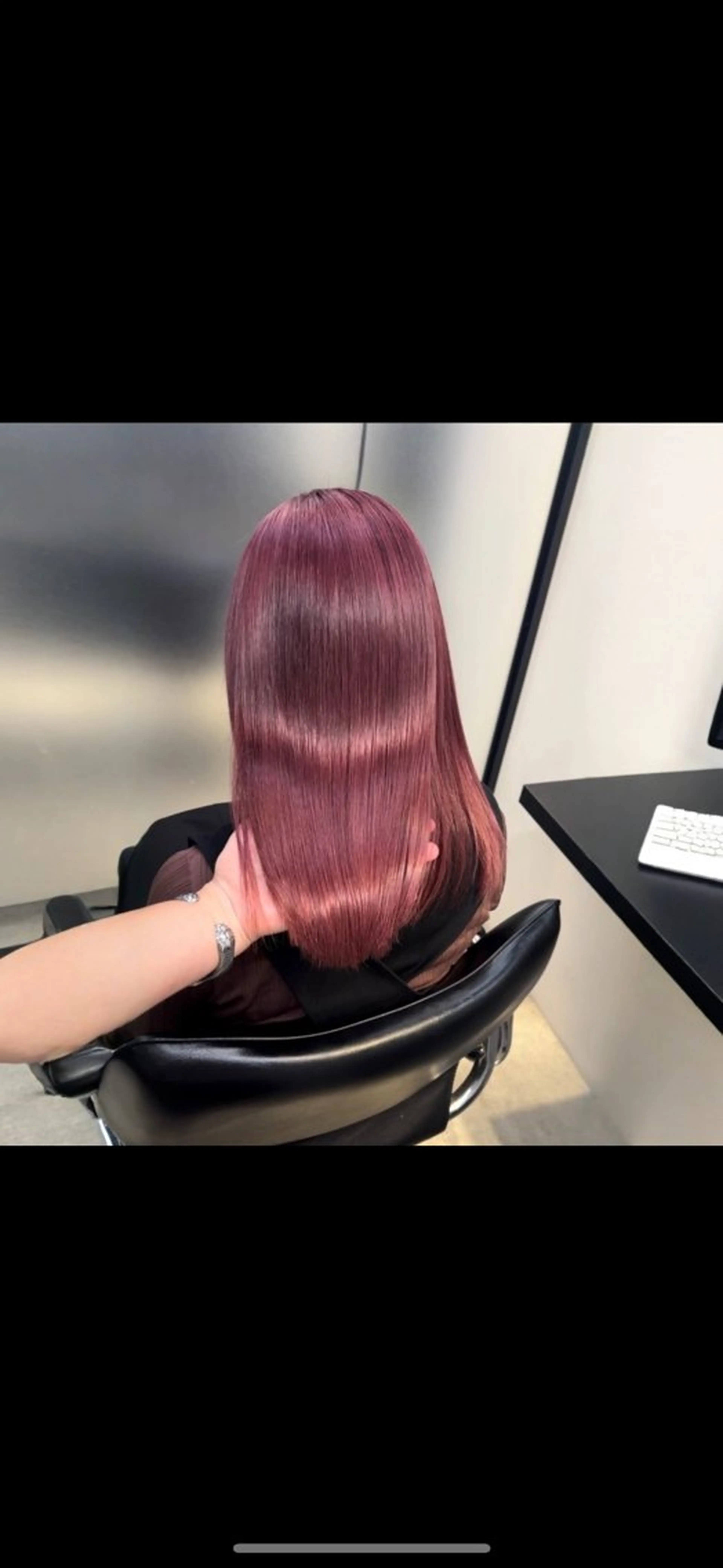 ミディアム カラー ヘアカラー トリートメント 及川シゲル 髪質改善講師のヘアスタイル