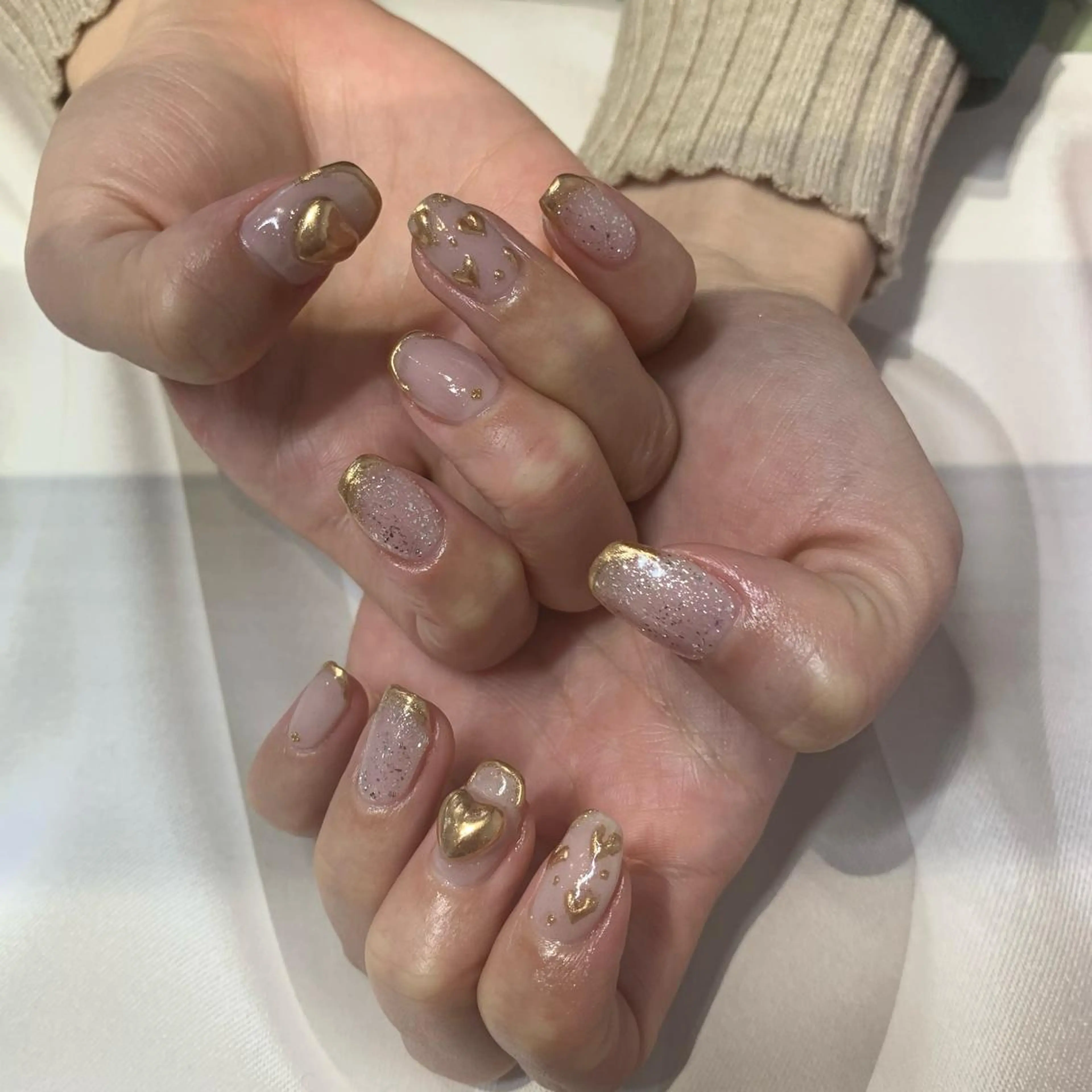 ネイル ハート マキノ ユイのネイルデザイン