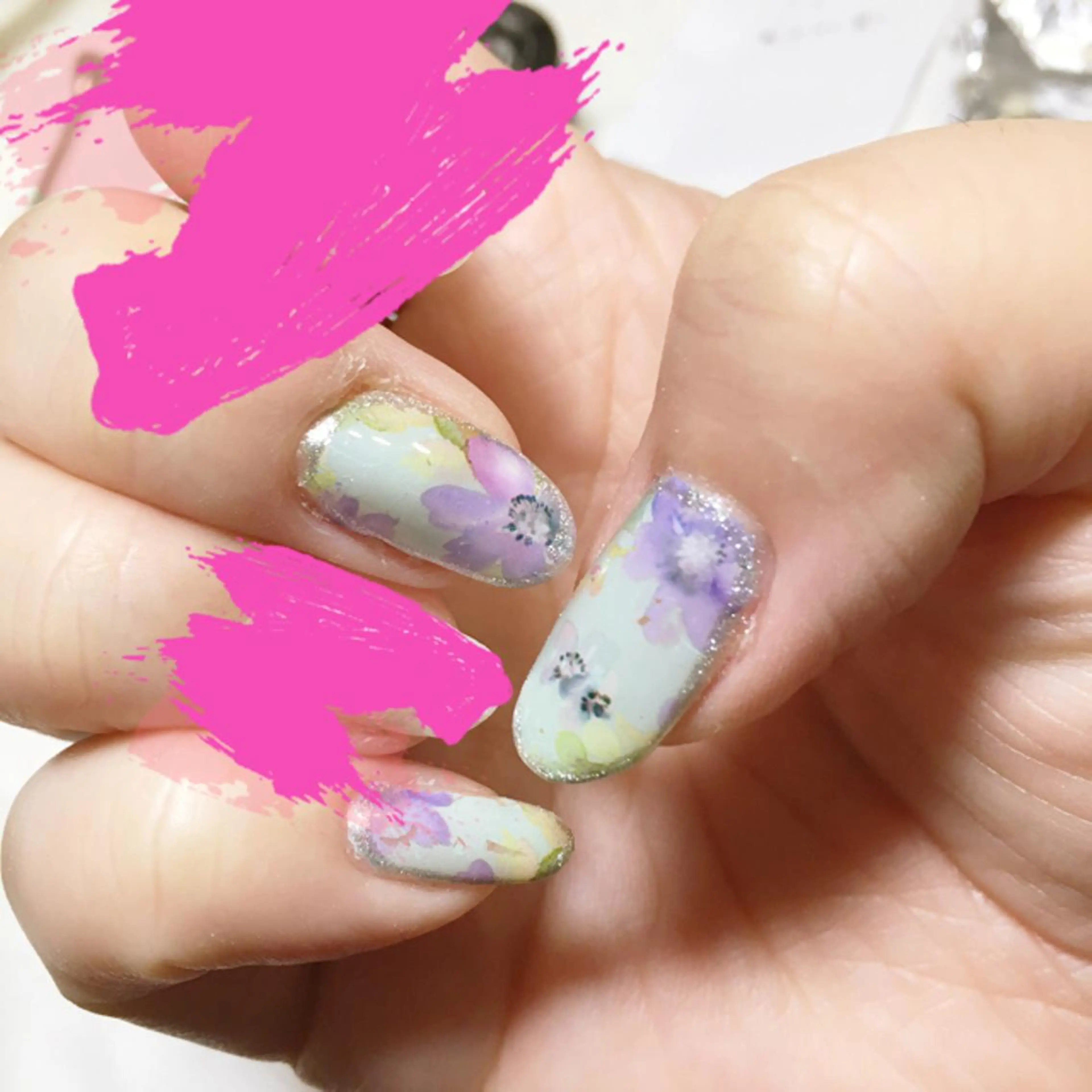 ネイル ラメ(グリッター) ネイリスト aicoのネイルデザイン