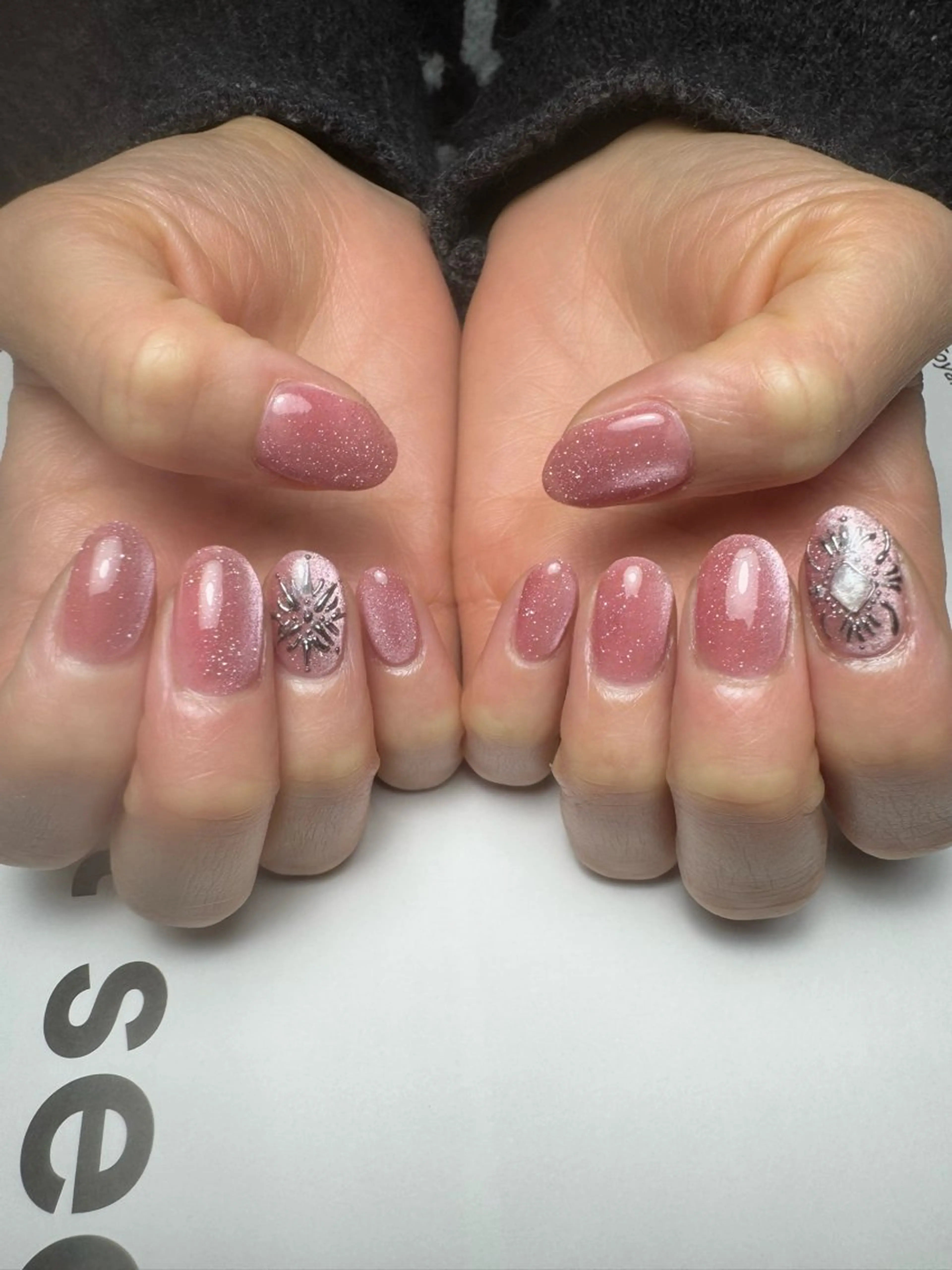 ネイル フラッシュネイル マグネットネイル 白日-hakubi nail-のネイルデザイン