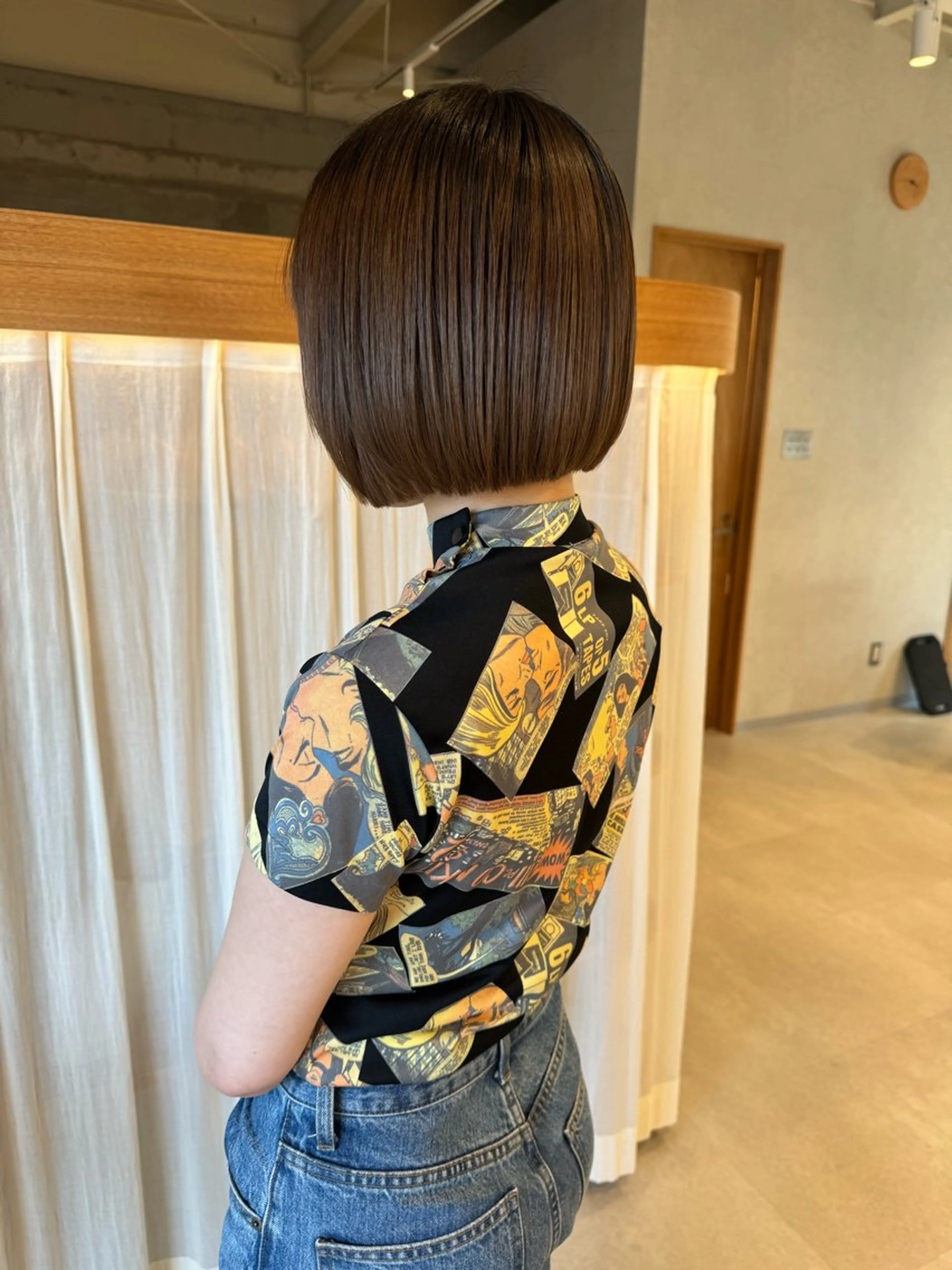 ミディアム カット ヘアカラー トリートメント レイヤー/ボブパーマ /垢抜け/タクミのヘアスタイル