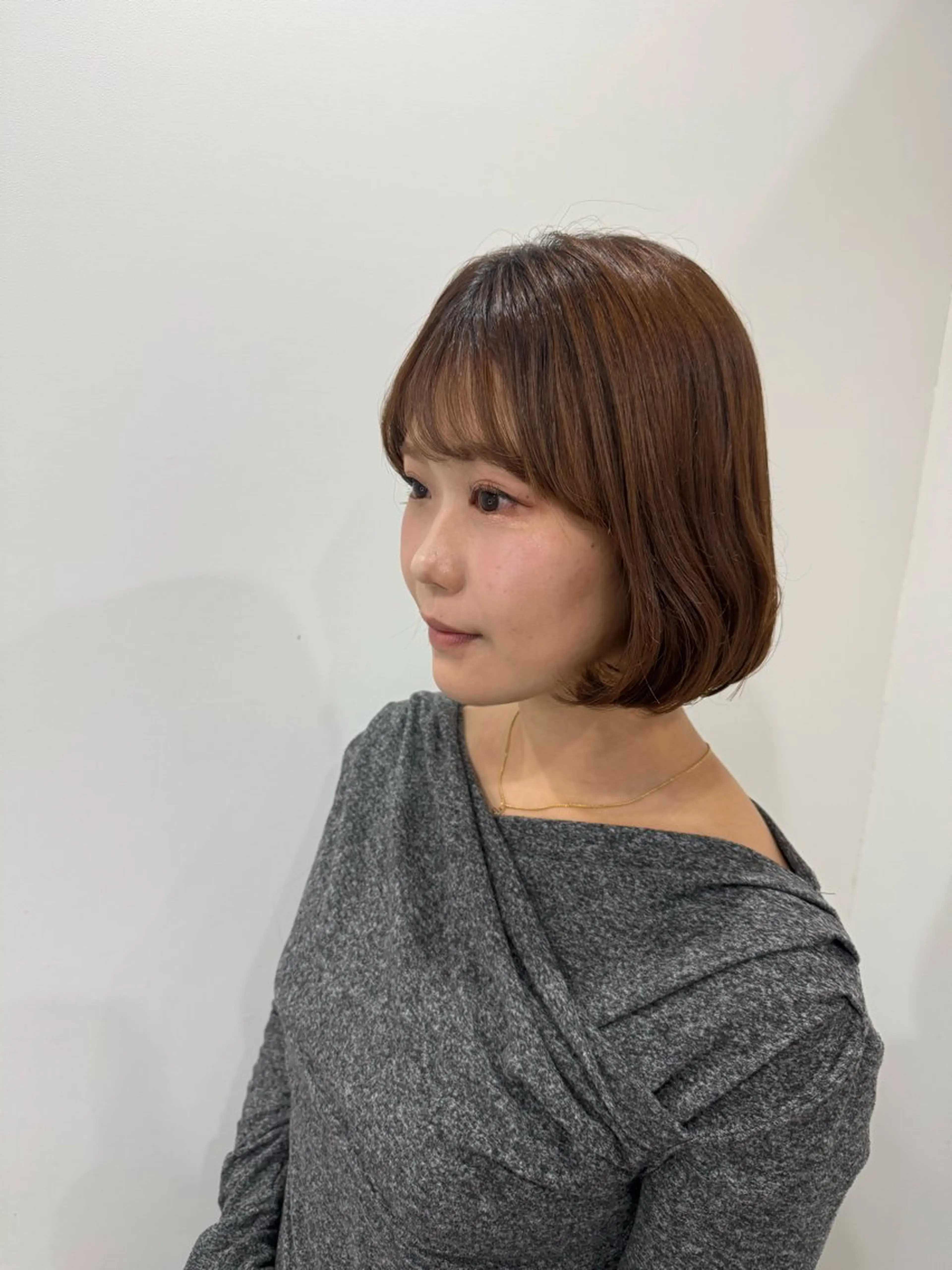 ボブカット、水orデジタルパーマの写真