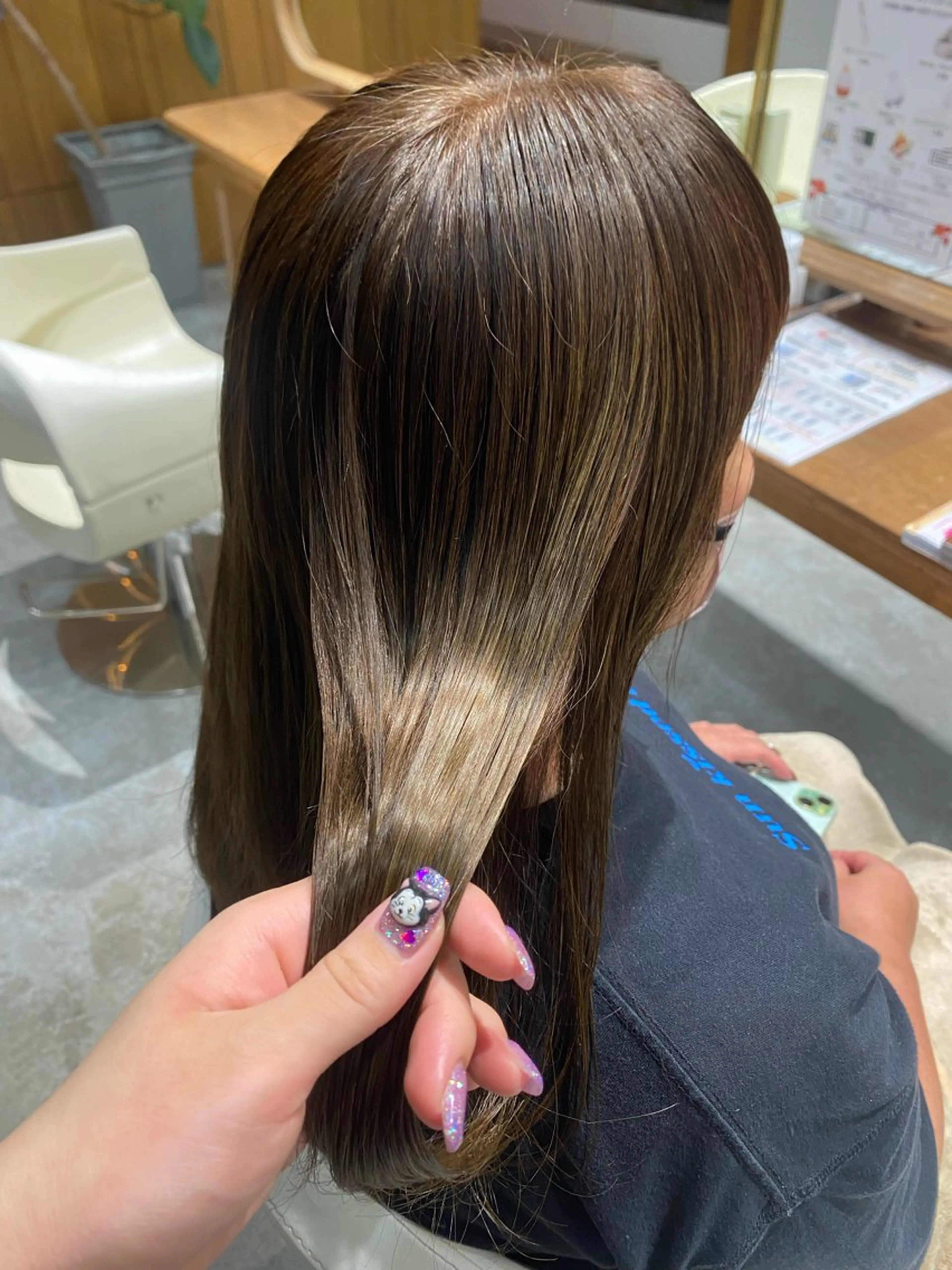 ロング カラー ベージュカラー オリーブベージュ ヘアカラー fulam所属・MIKU ／fulamのヘアスタイル