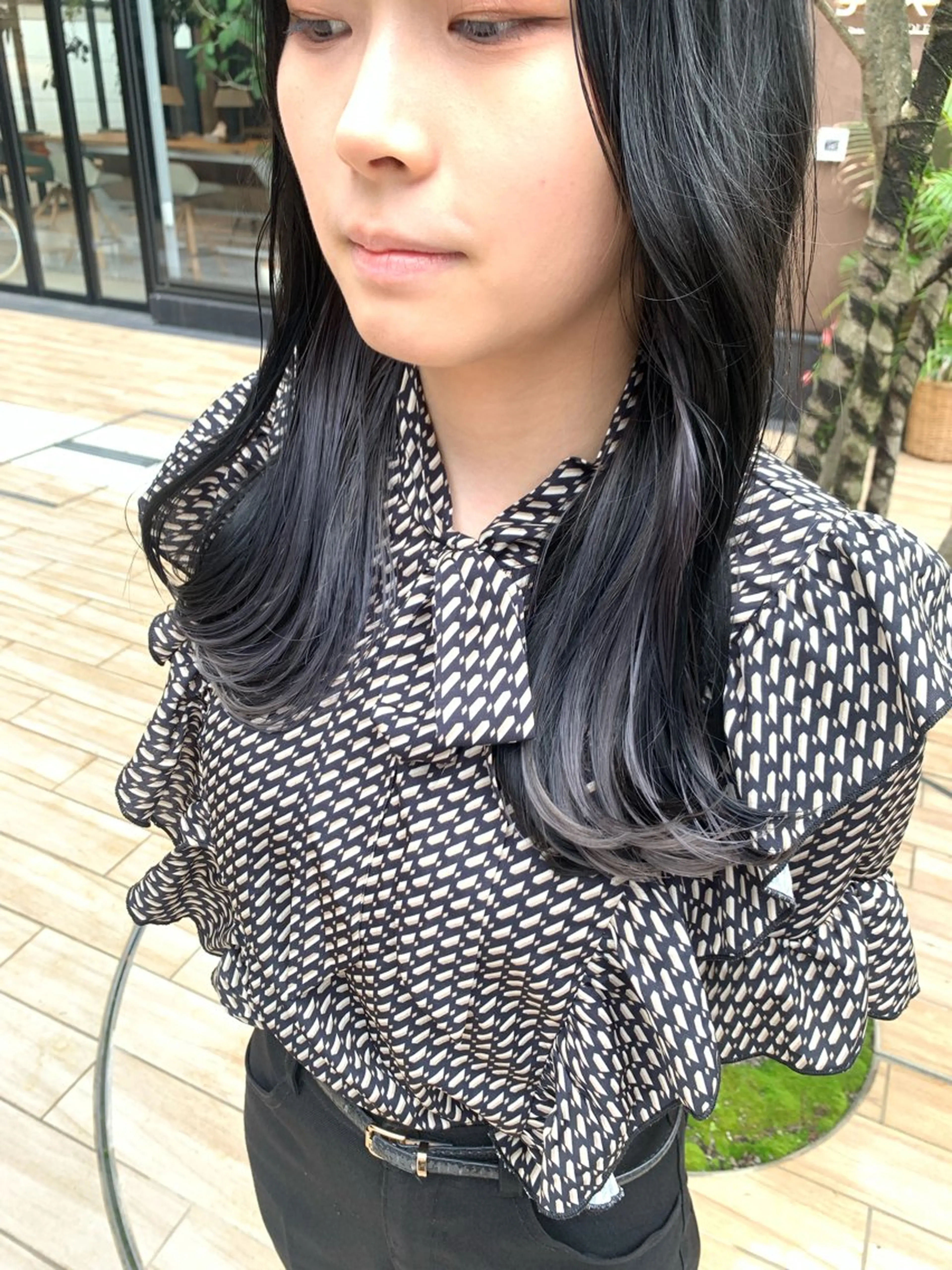 ロング カラー ヘアアレンジ ブリーチ カット ヘアカラー トリートメント yuka .のヘアスタイル