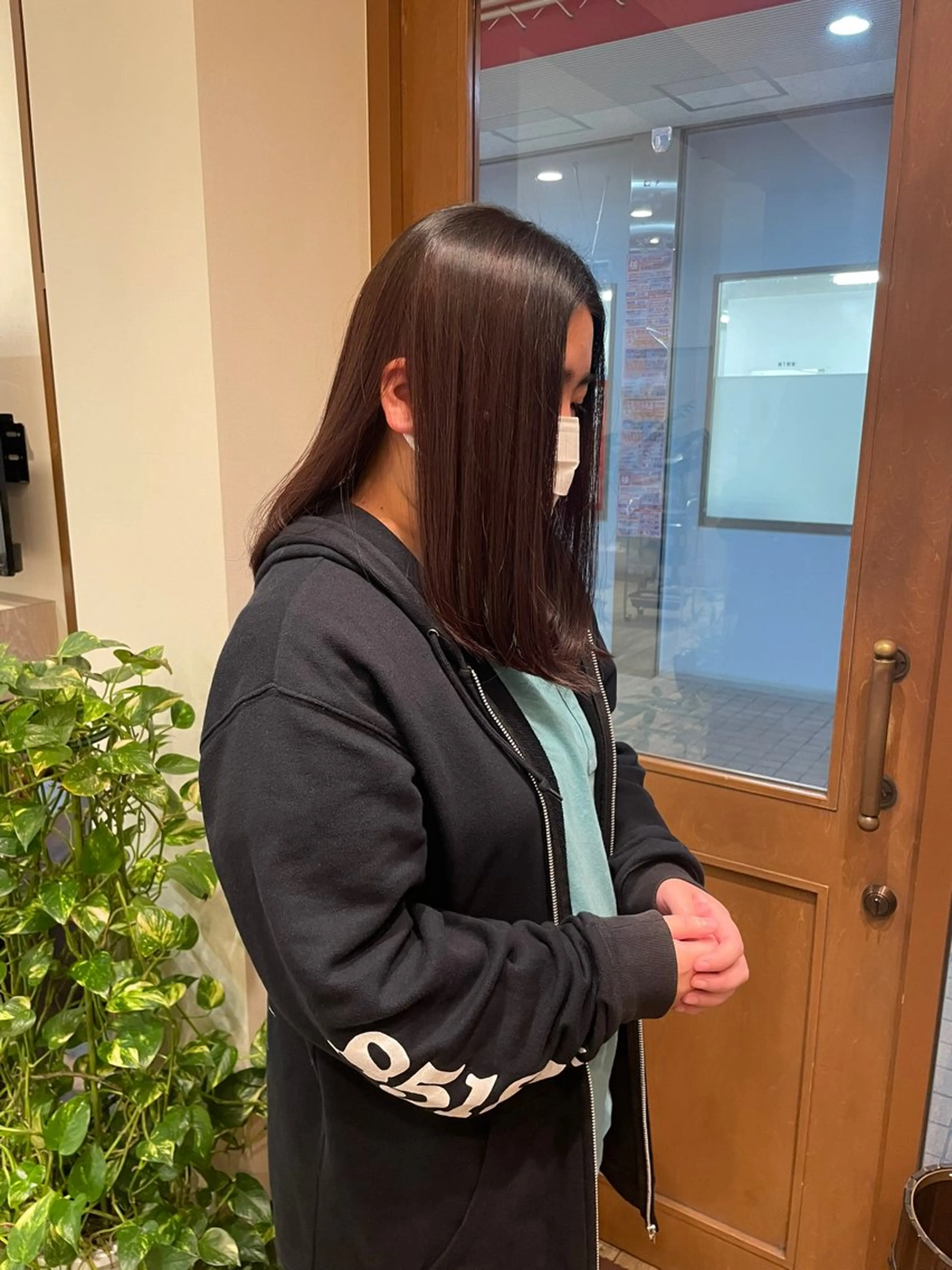 ミディアム カラー 黒髪 ブリーチ ブラウンカラー ダブルカラー ブリーチなしカラー 髪質改善/Bloss om🌷高橋沙衣のヘアスタイル