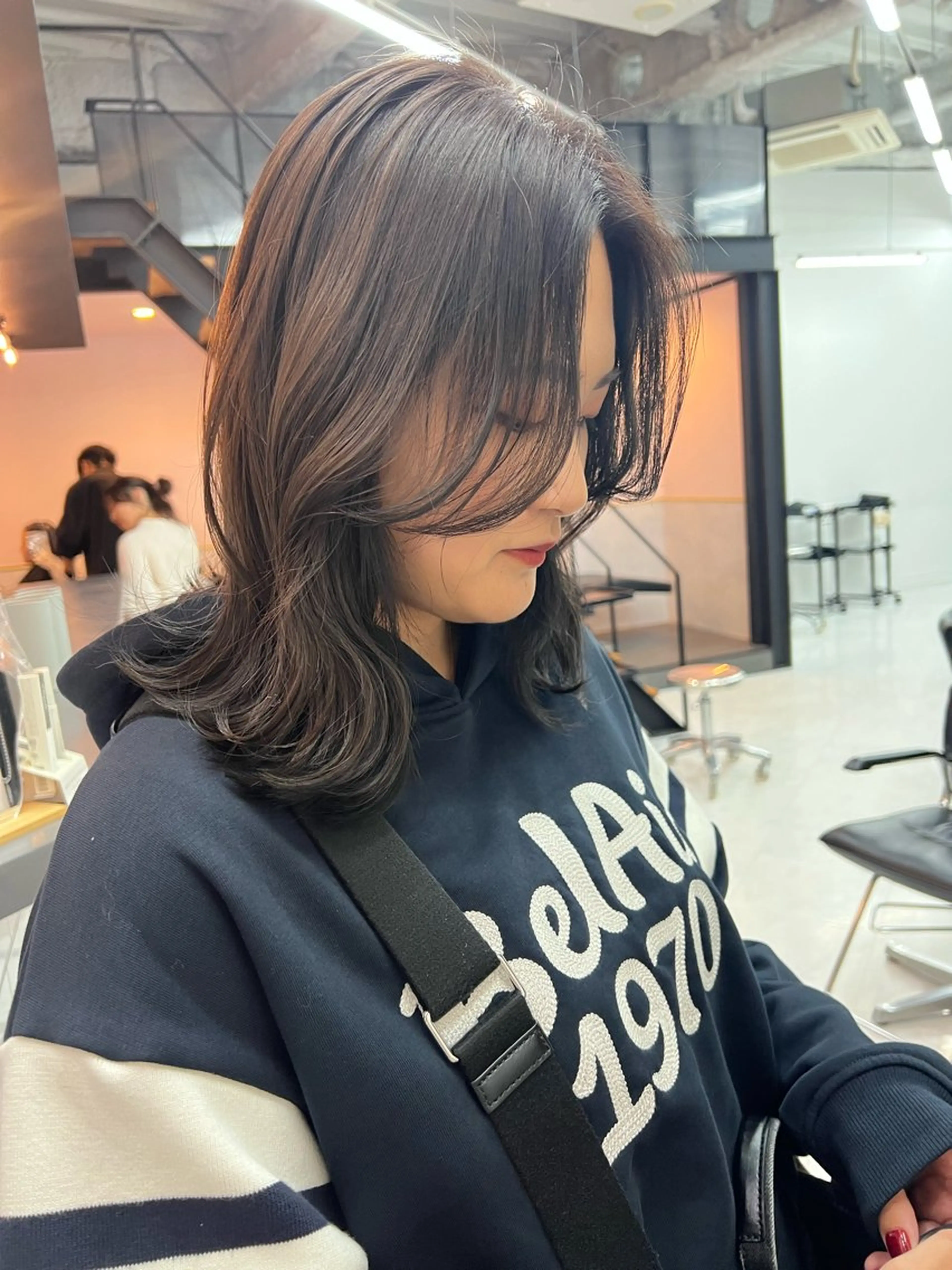 ミディアム カット ヘアカラー トリートメント 🌿大内雅斗 🌿韓国ヘアのヘアスタイル