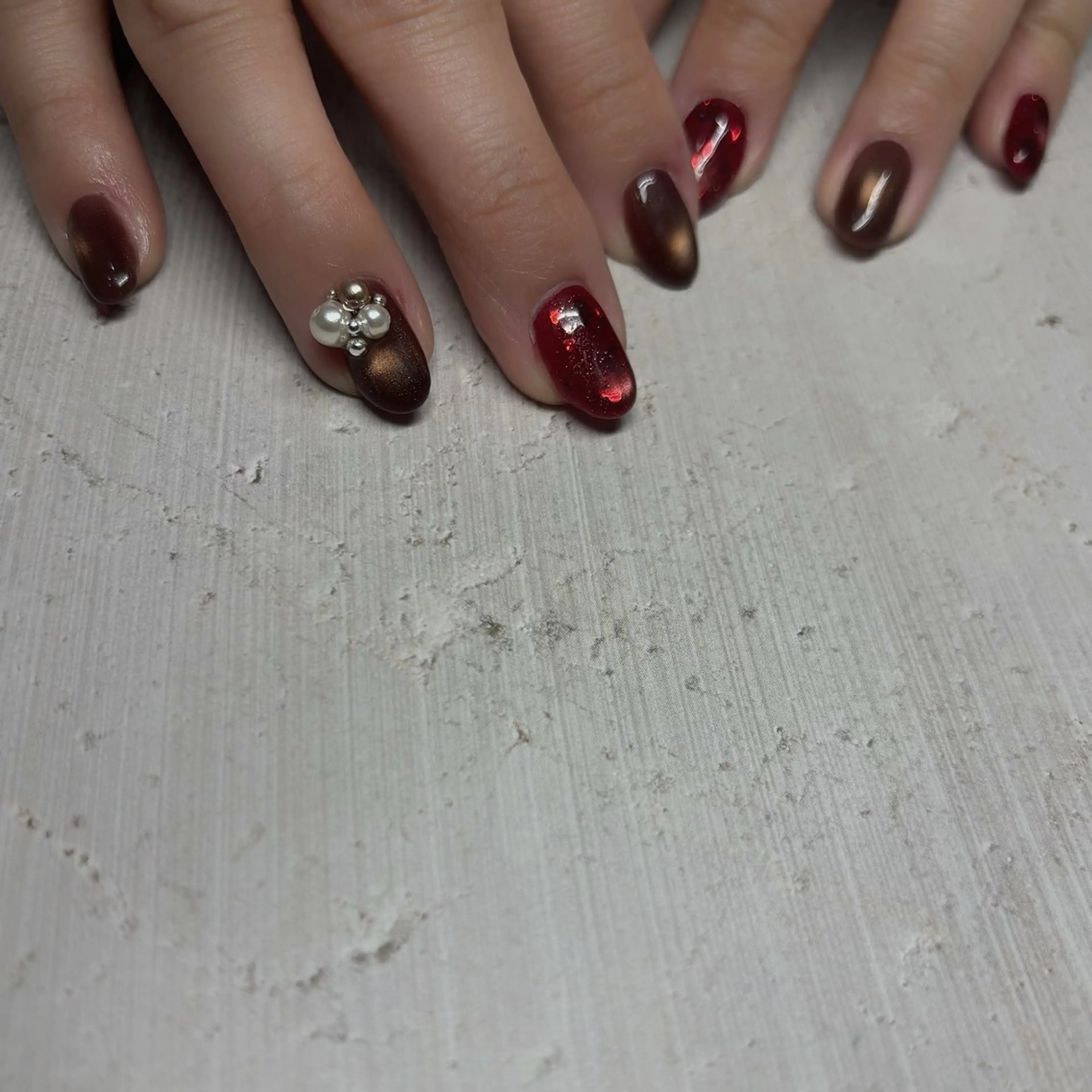 ネイル マグネットネイル ハンドネイル K. nailのネイルデザイン