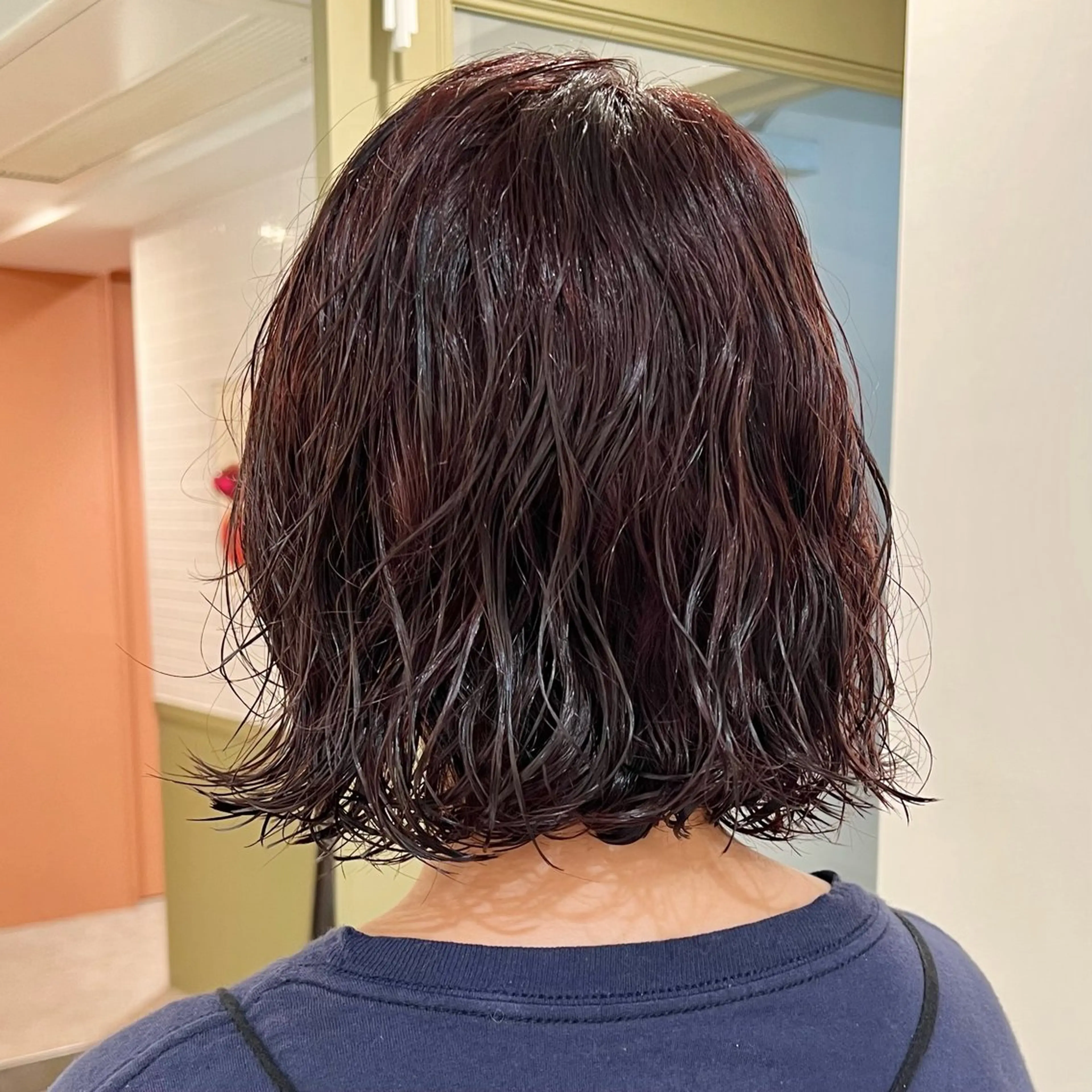 ミディアム パーマ ミディアムパーマ ボブ 外ハネヘア メンズカット /パーマ🍀田畑玖音のヘアスタイル