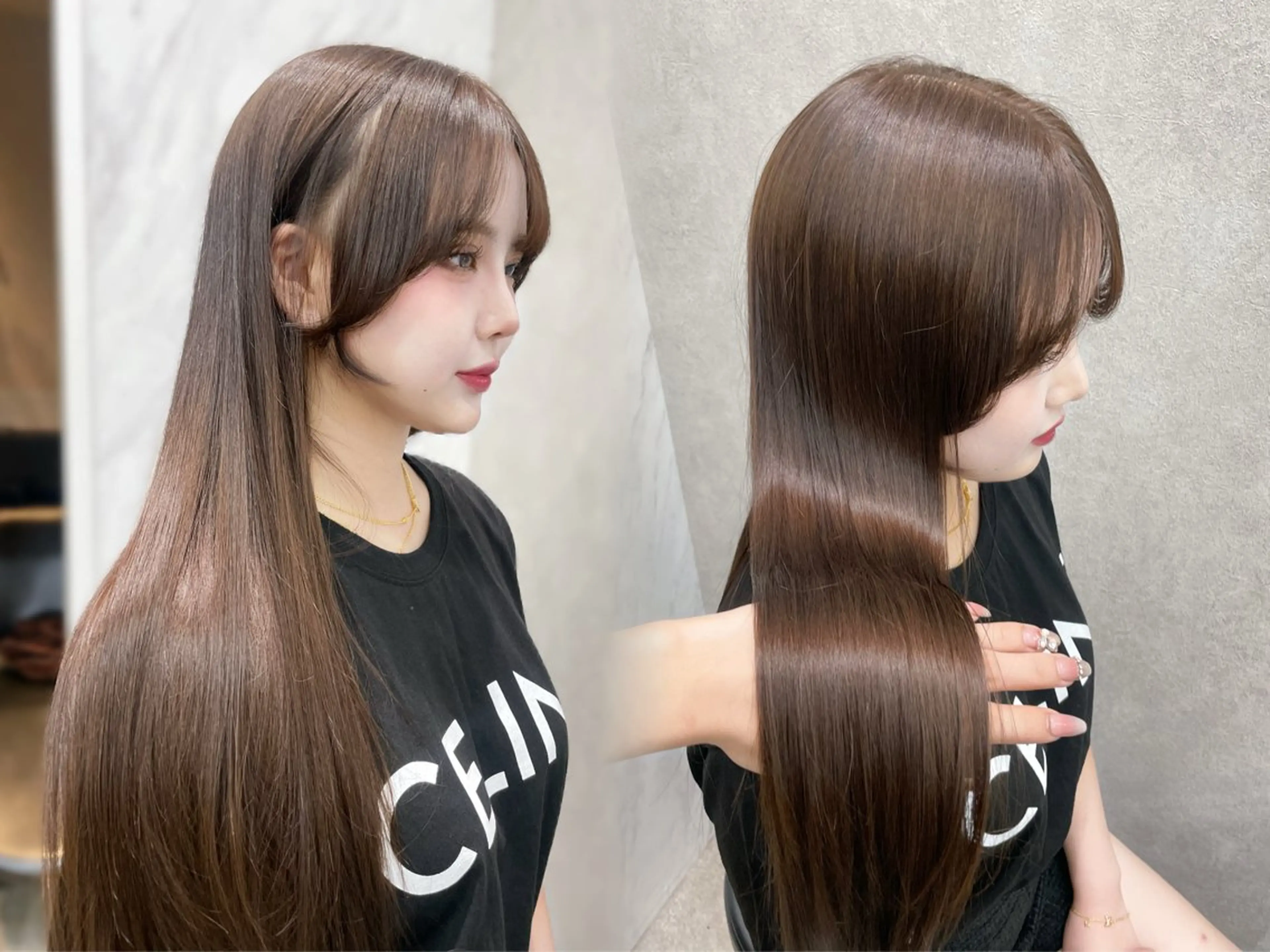 セミロング MOE 福岡韓国ヘア✧︎のヘアスタイル