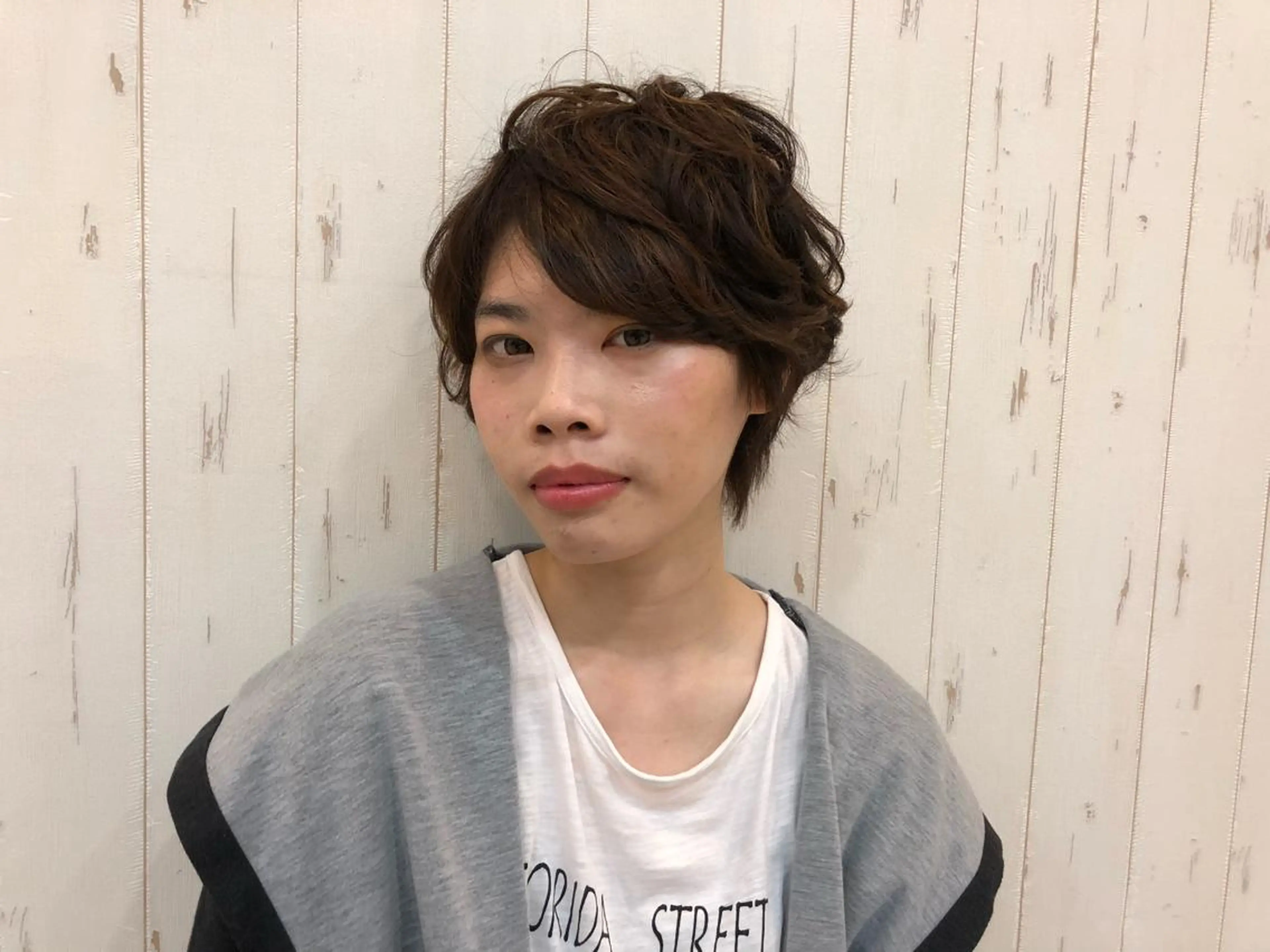 ショート カラー パーマ ヘアアレンジ KAIzen. tomoのヘアスタイル
