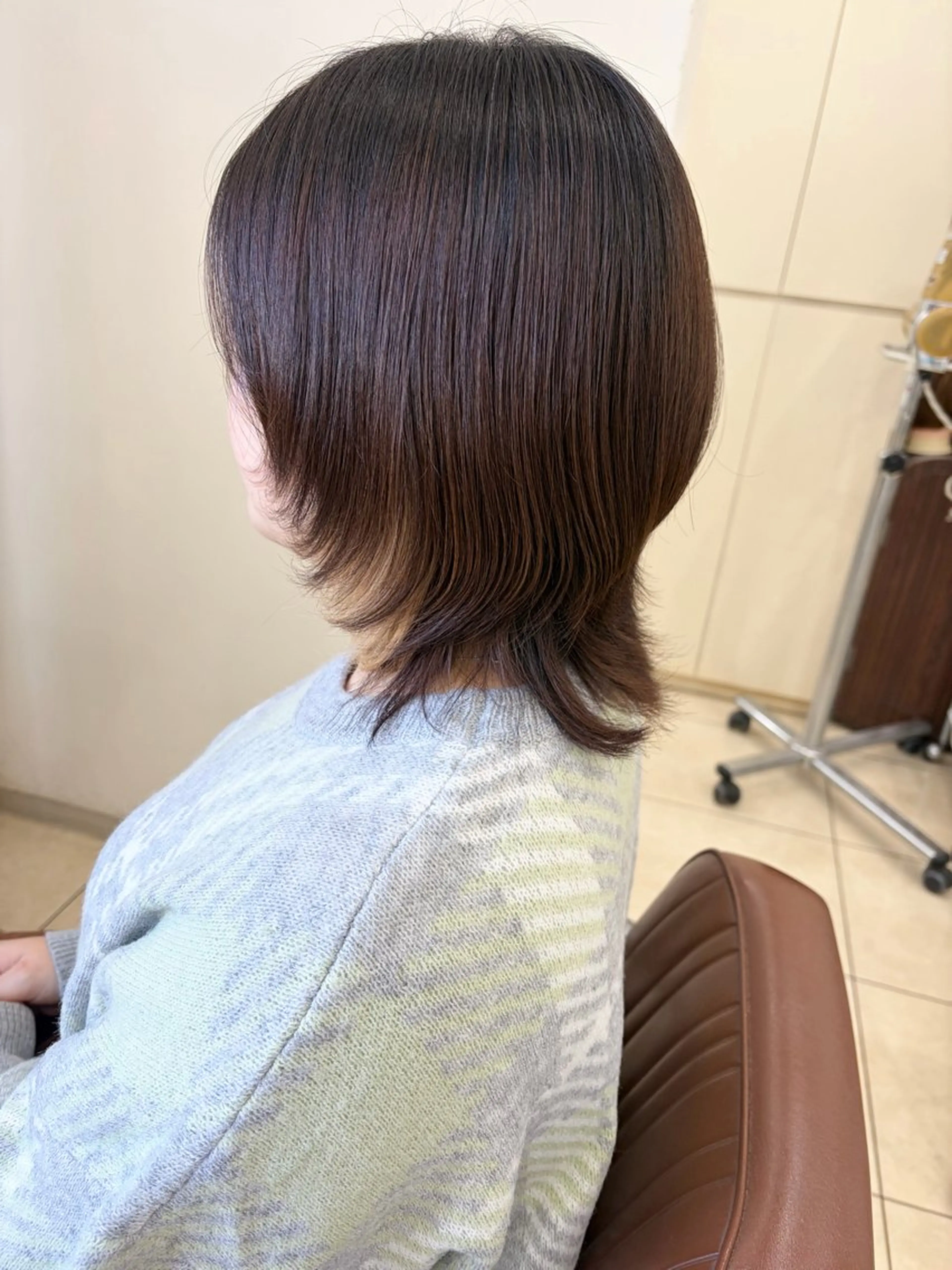 ミディアム くびれヘア 伸ばしかけ レイヤーカット カット トリートメント Rapt  Rita 滝沢 南のヘアスタイル