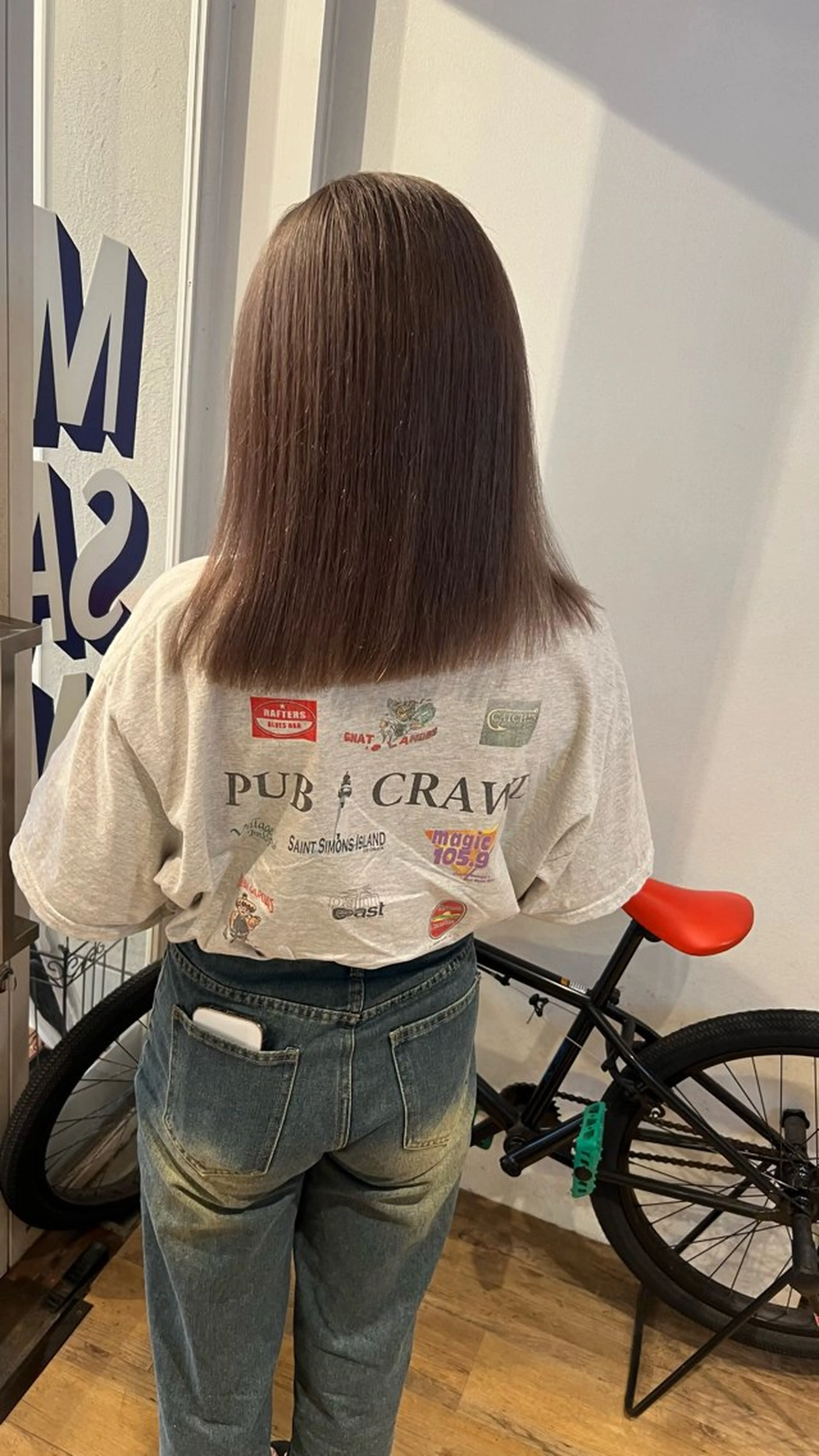 ミディアム 與座 小遥のヘアスタイル