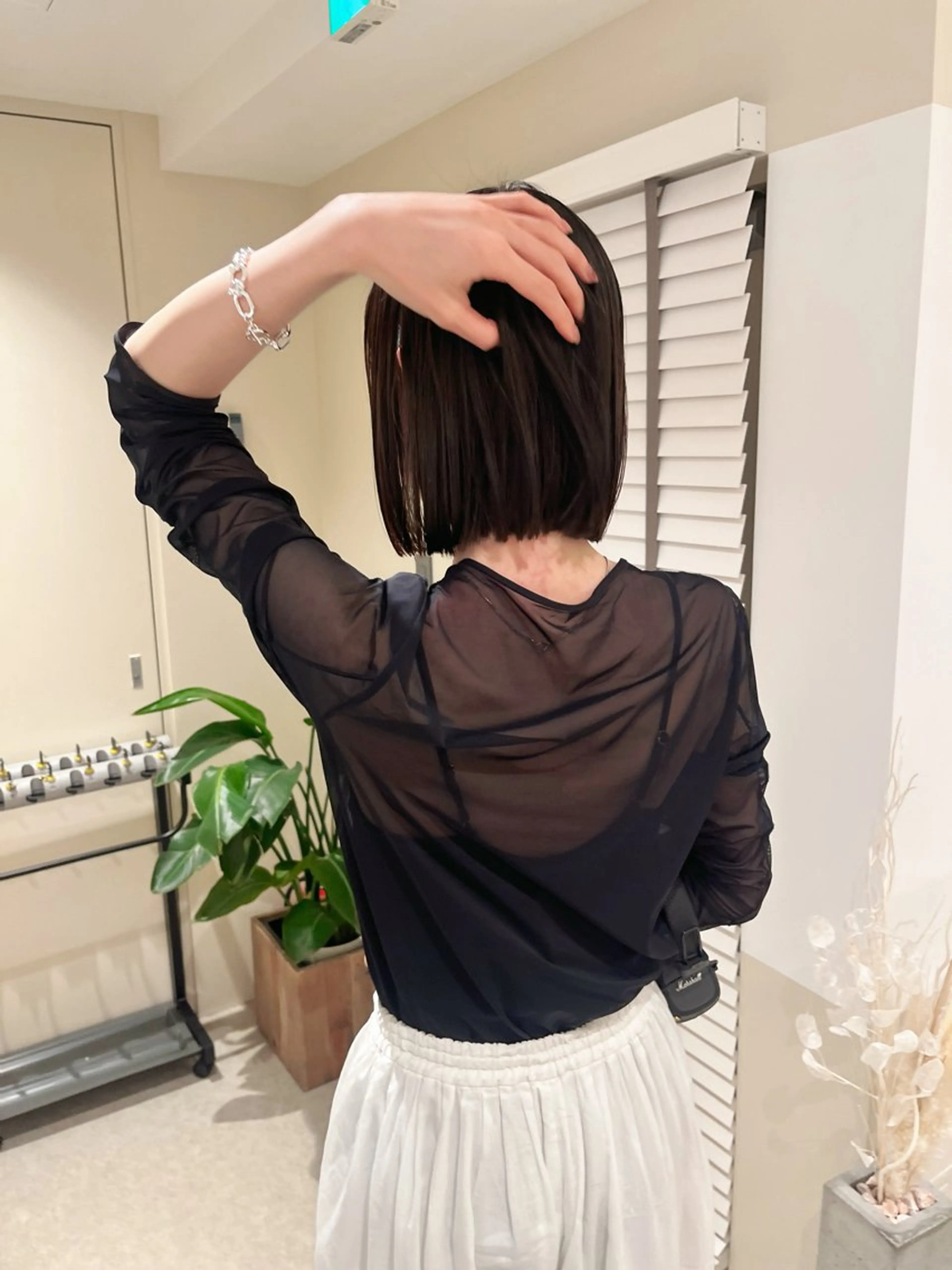 ミディアム カット ヘアカラー トリートメント Bonheur銀座 /runaのヘアスタイル