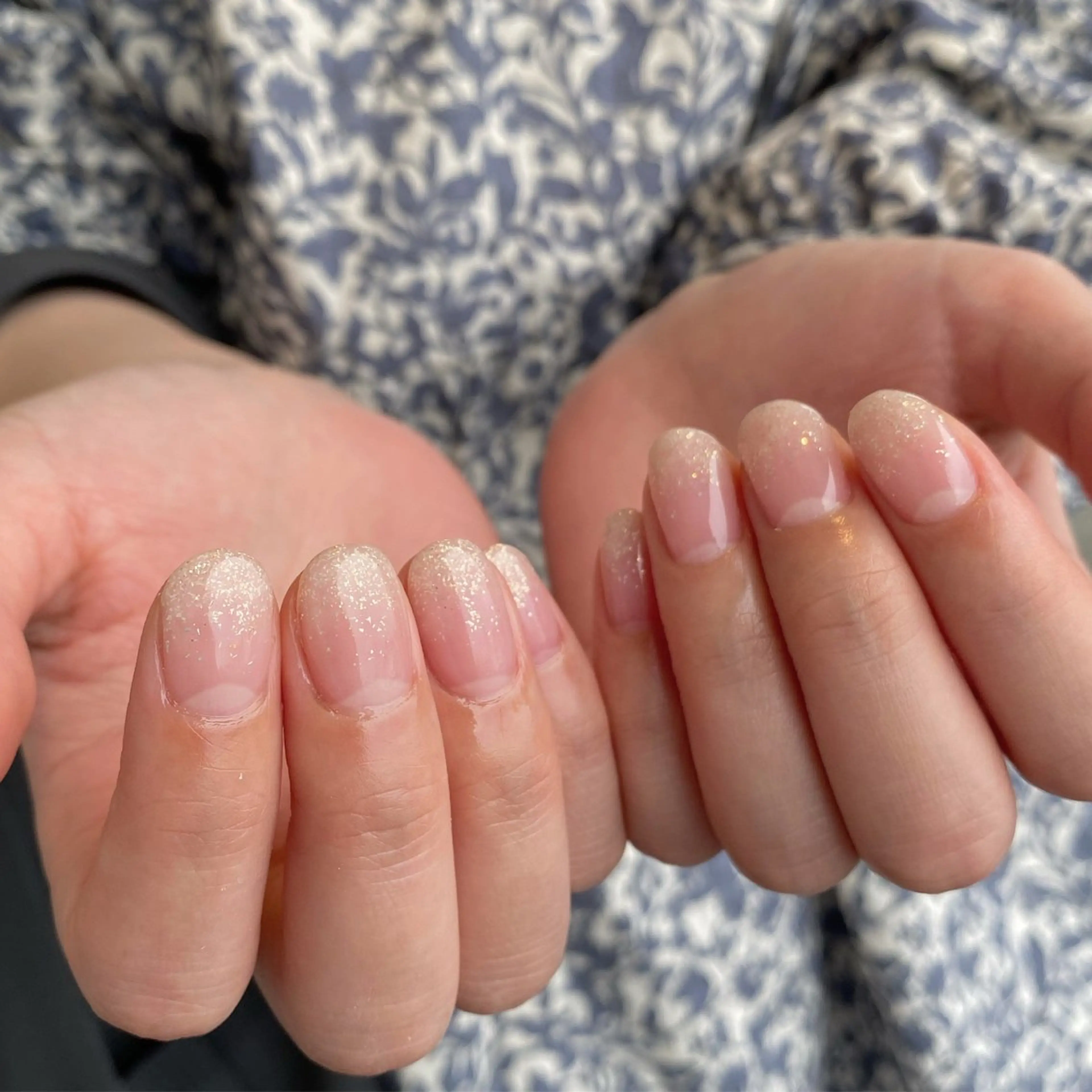 ネイル ラメ(グリッター) ラメグラデーション quro.n所属・しほ (quro.n)のネイルデザイン