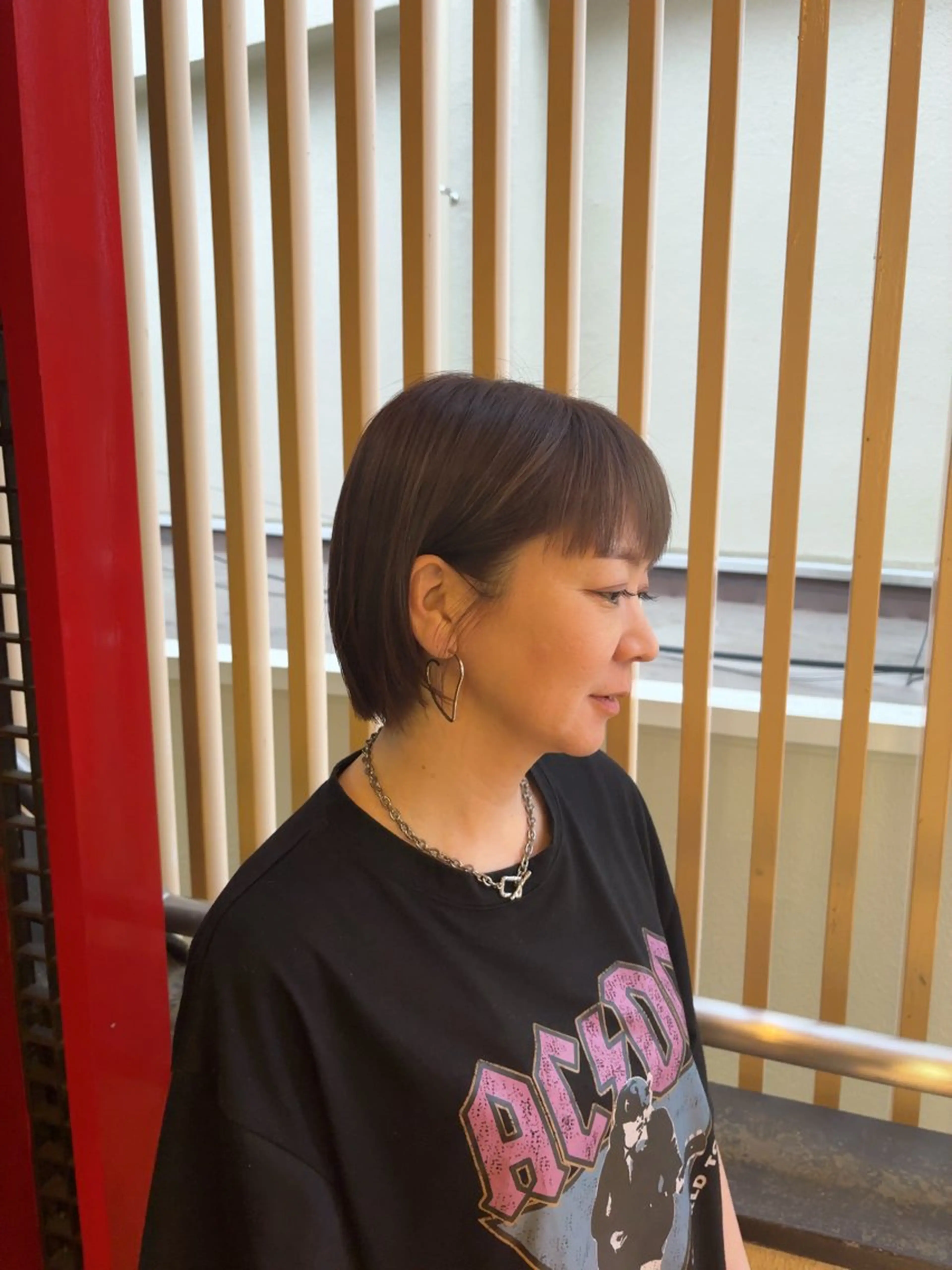 ショート カラー ショートボブ グレージュ ミルクティーグレージュ ボブ ショートヘア カット ヘアカラー デザインカラー/ オダセイナのヘアスタイル