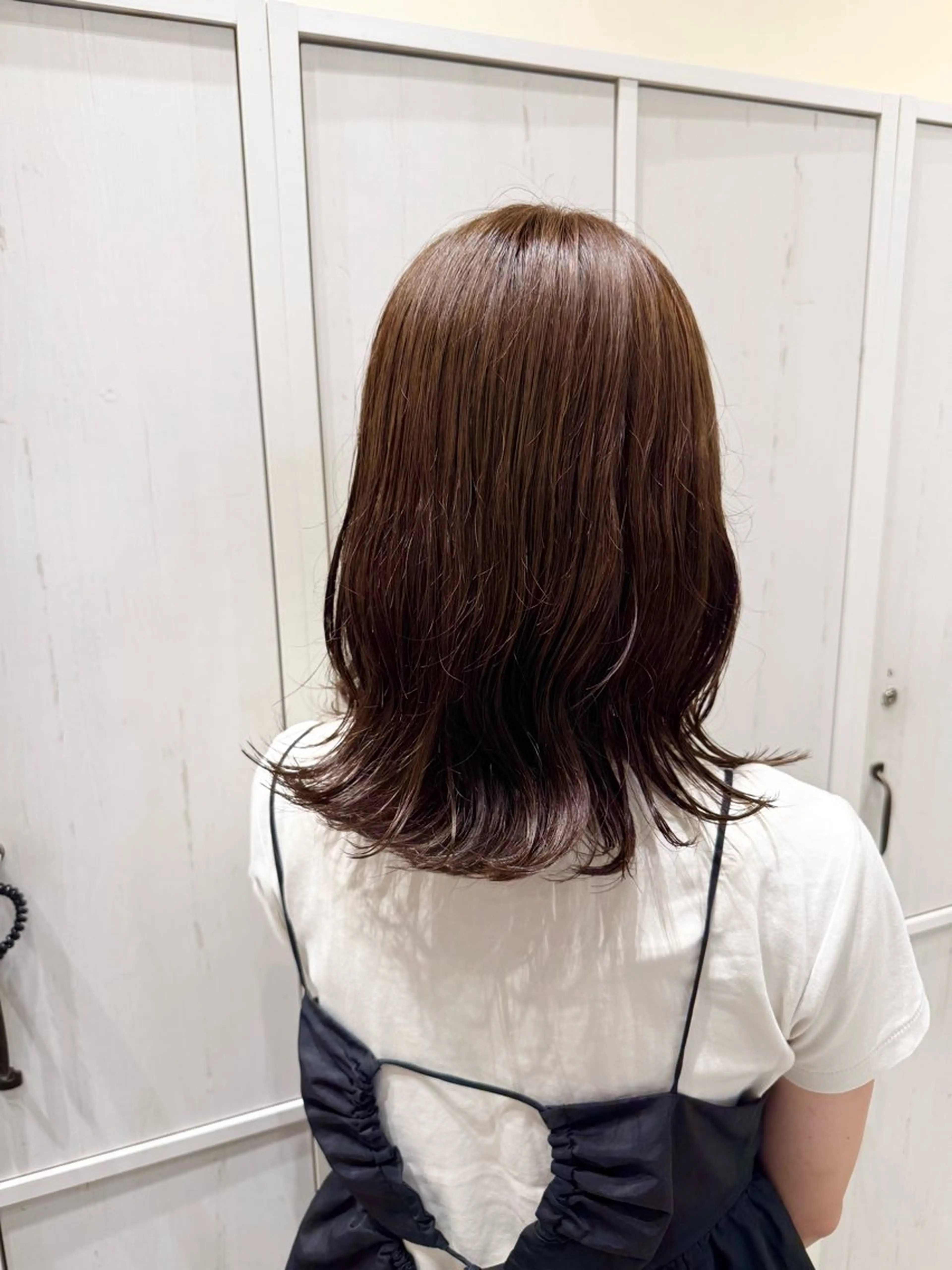 ミディアム カット ヘアカラー トリートメント 太田 千尋のヘアスタイル