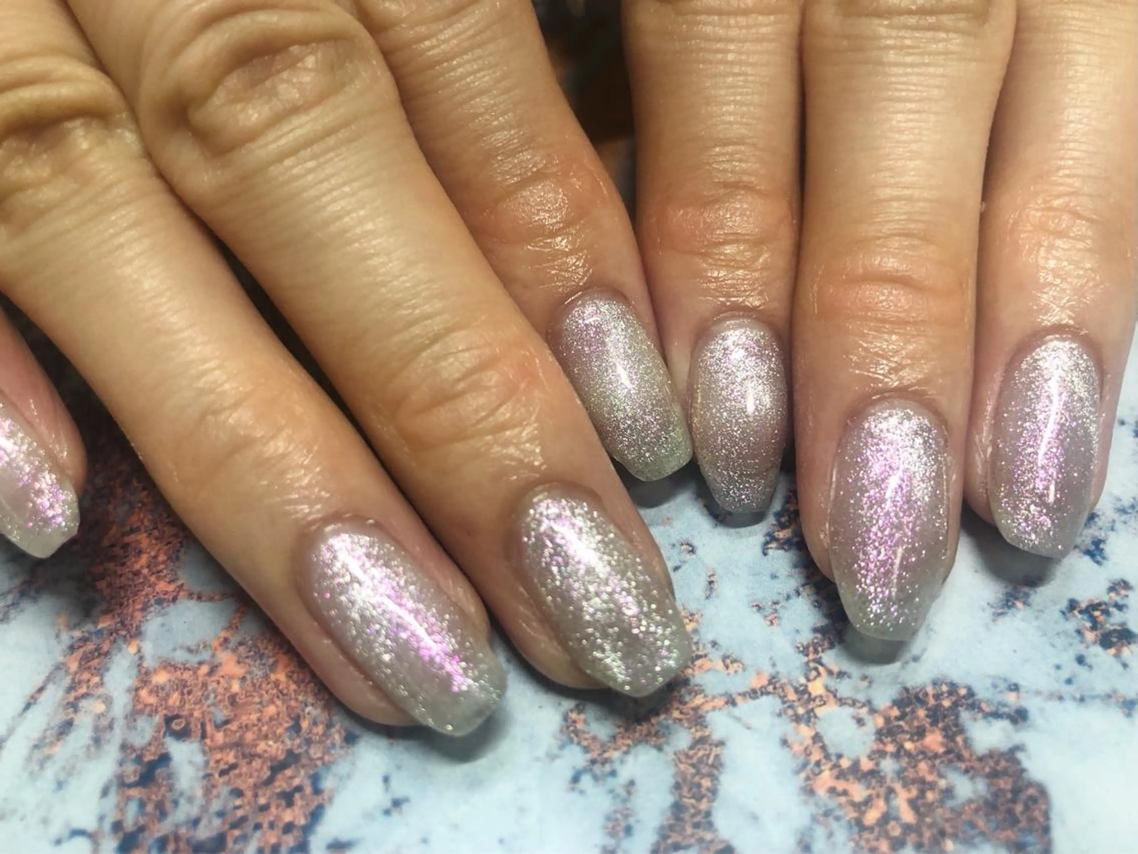 ネイル キラキラネイル マグネットネイル ハンドネイル mogunail &blowのネイルデザイン