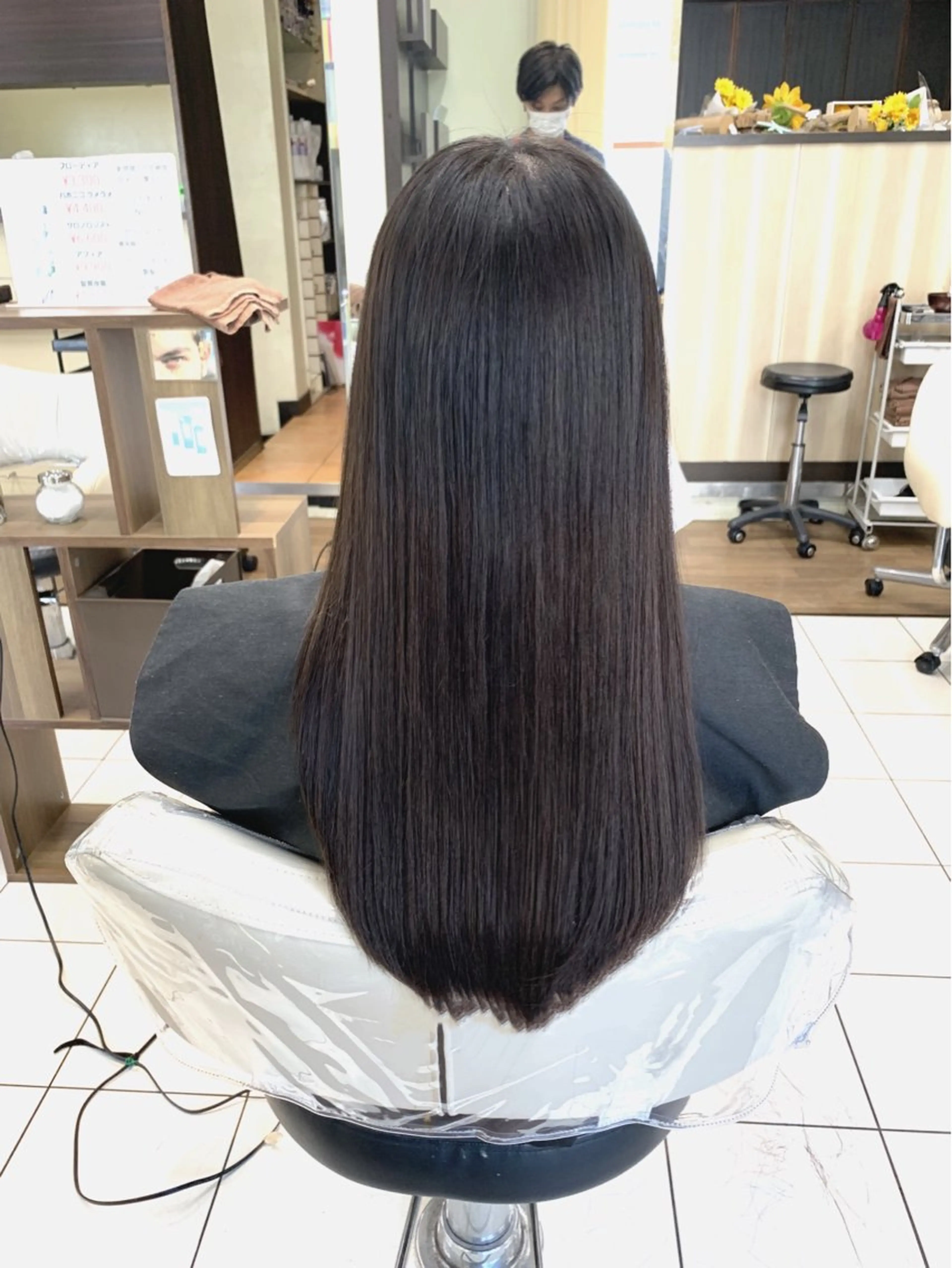 ロング パーマ 縮毛矯正 トリートメント ブリーチでもできる 縮毛矯正相原慎🌈のヘアスタイル